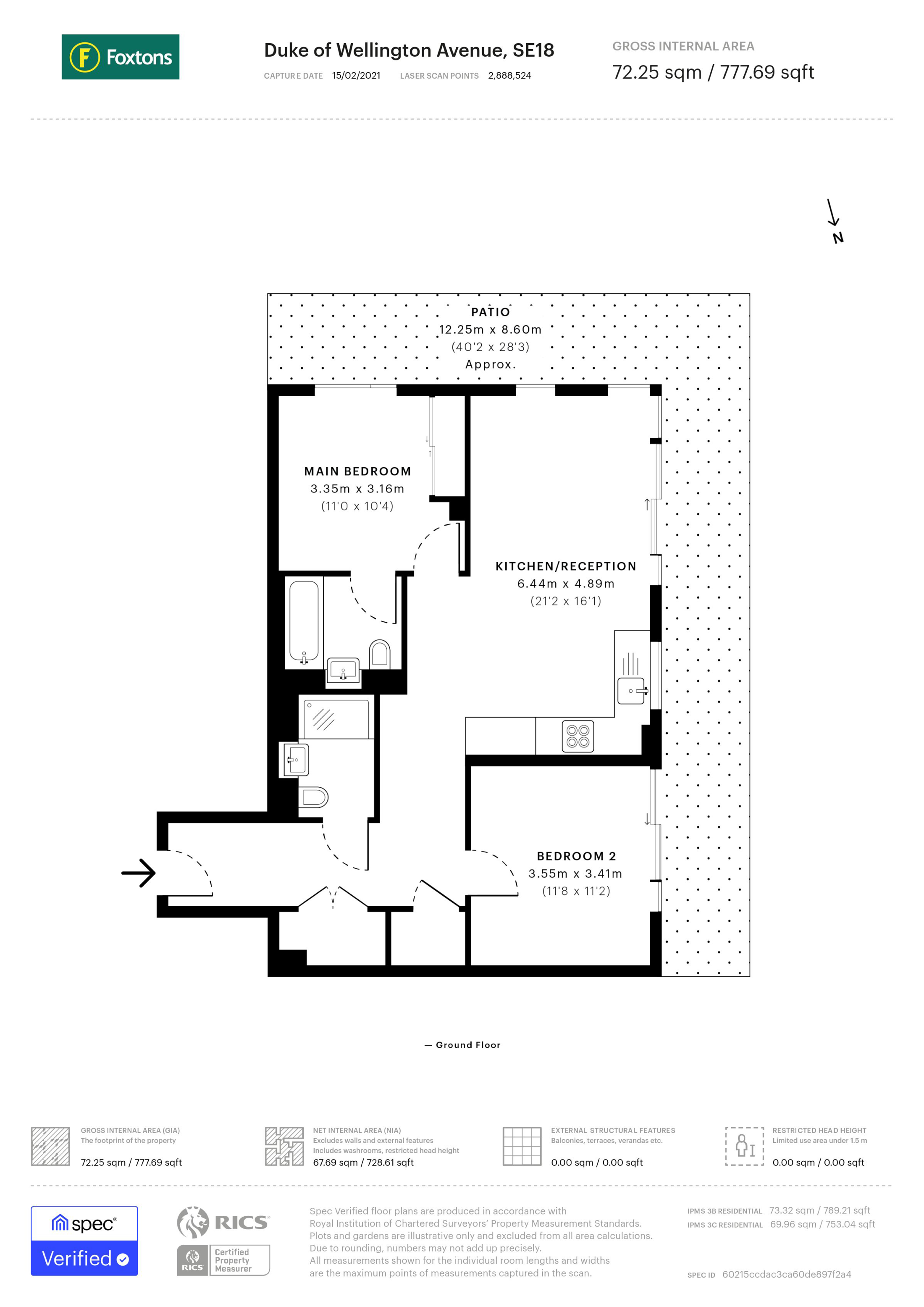 Hampton Apartments, Woolwich Riverside floorplan