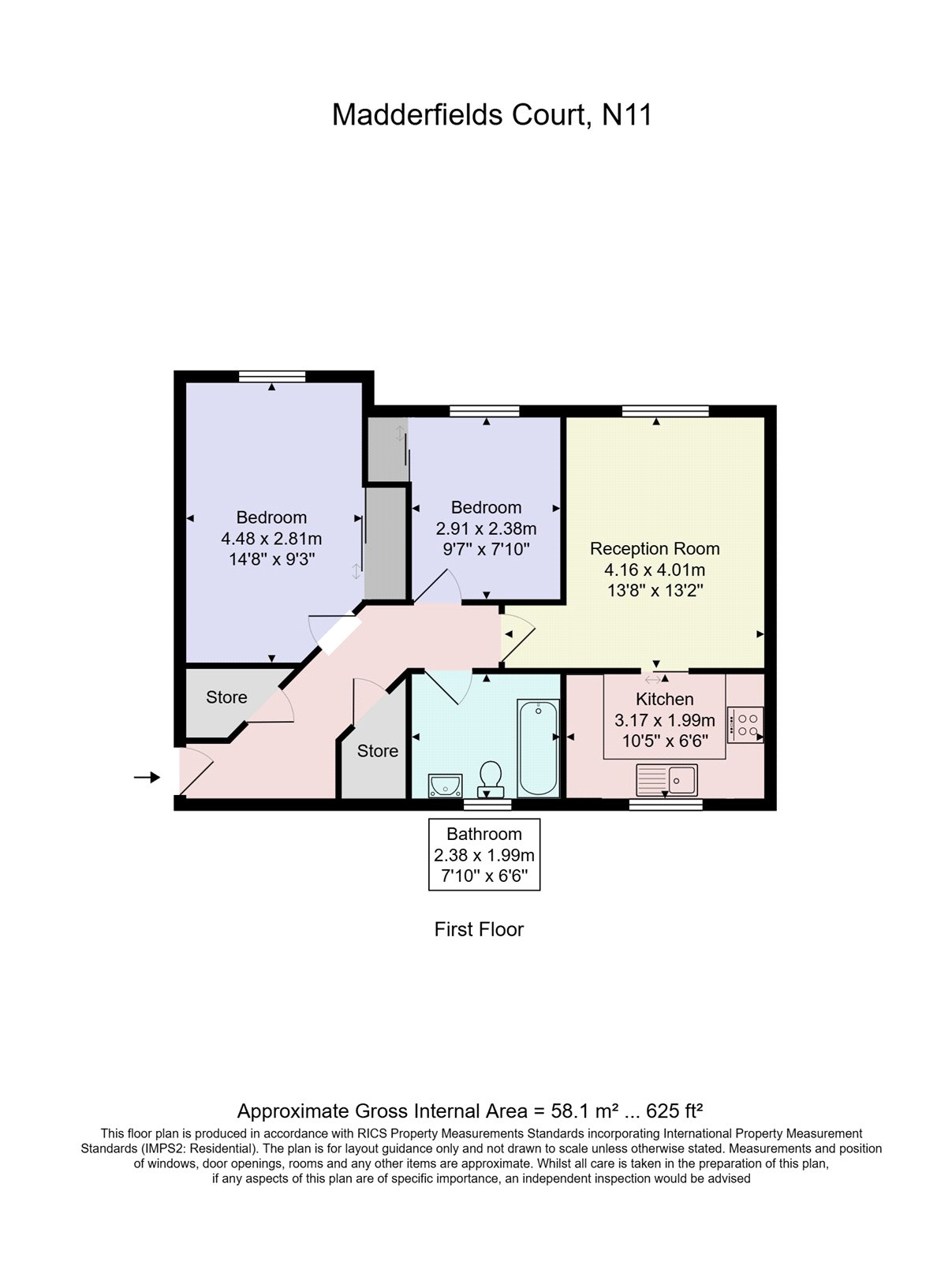 Flat 22, Madderfields Court,, Bailey Close, London floorplan