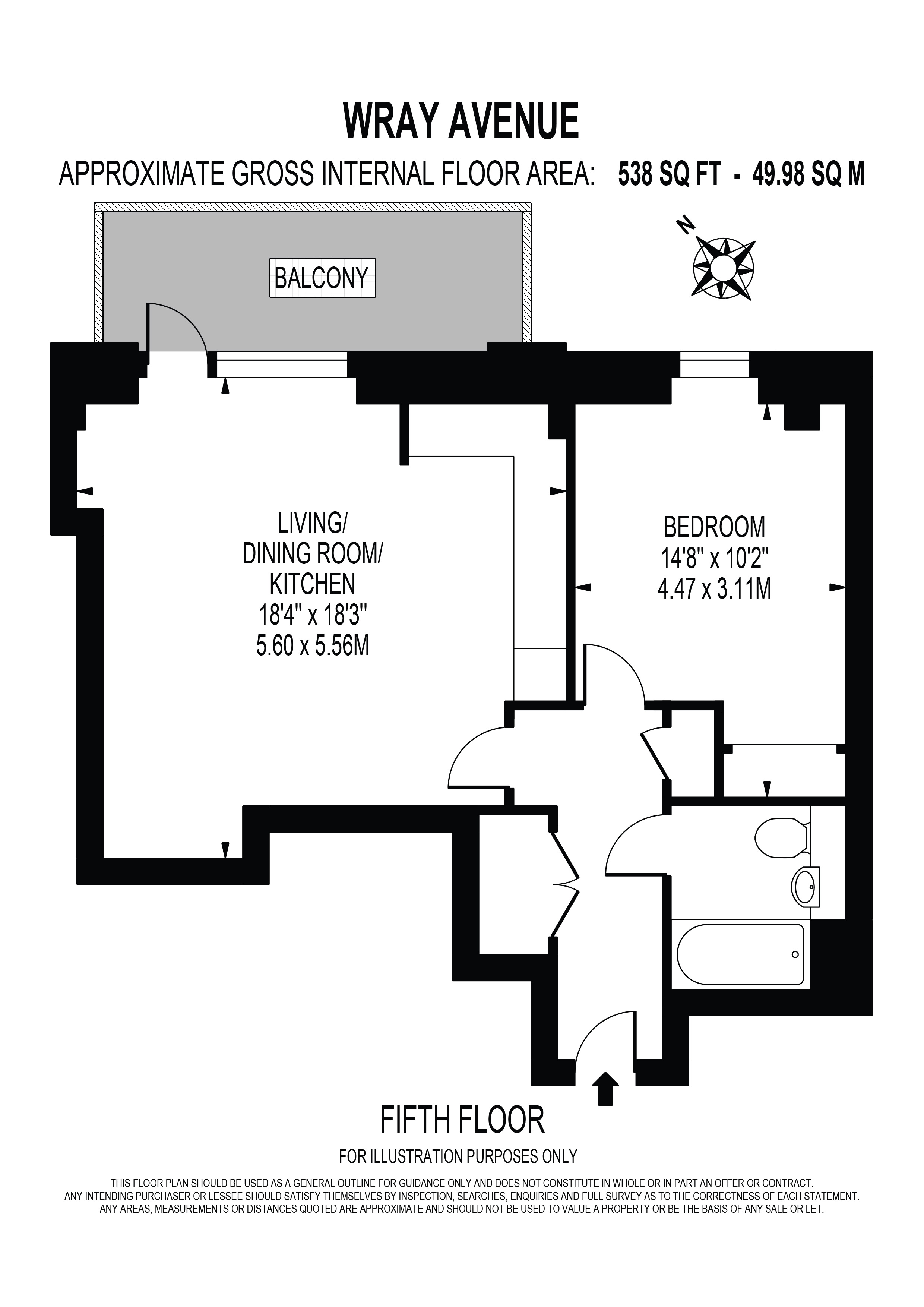 Flat 21 3, Wray Avenue, London floorplan