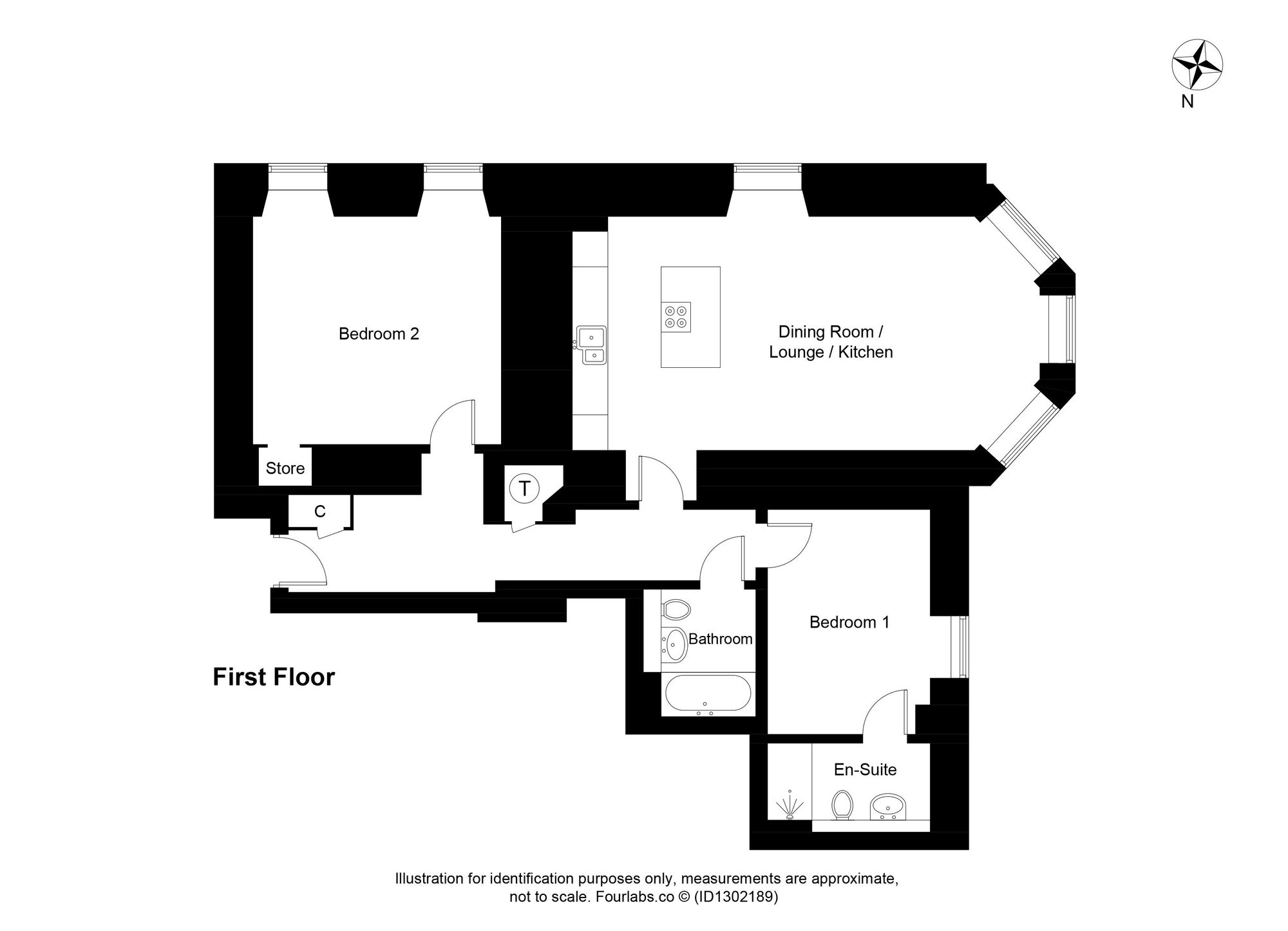 13 Leslie House Oak Avenue, Glenrothes floorplan