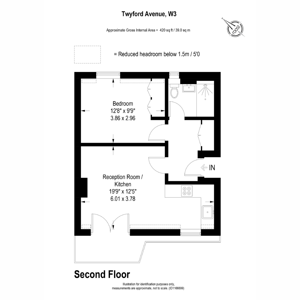 Flat 16A, Twyford Court, Twyford Avenue, Acton floorplan