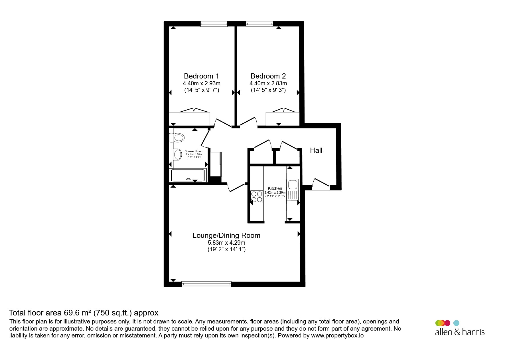 3/1, 8, Hanson Park, Glasgow floorplan