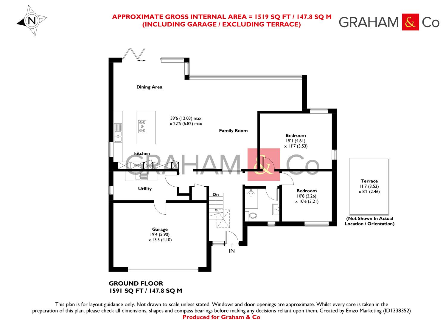 Highlands, Wells Lane, Whitchurch floorplan