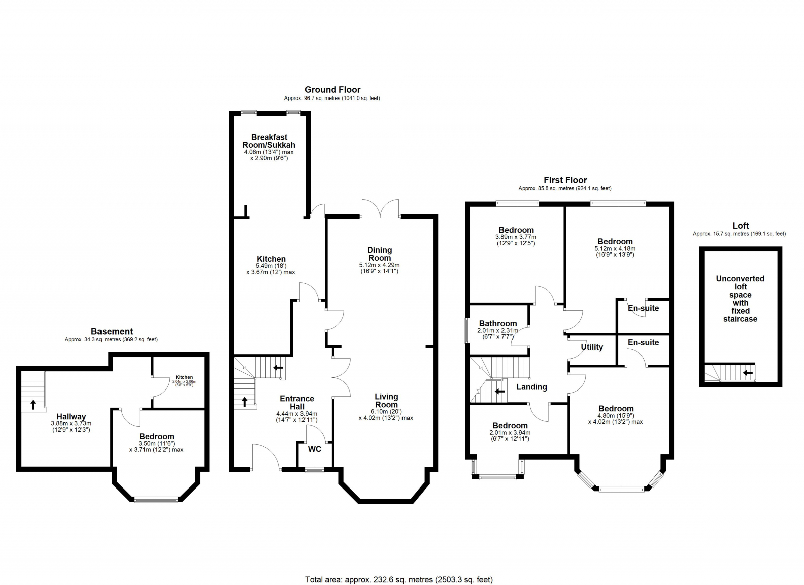 20 Rutland Drive, Salford floorplan