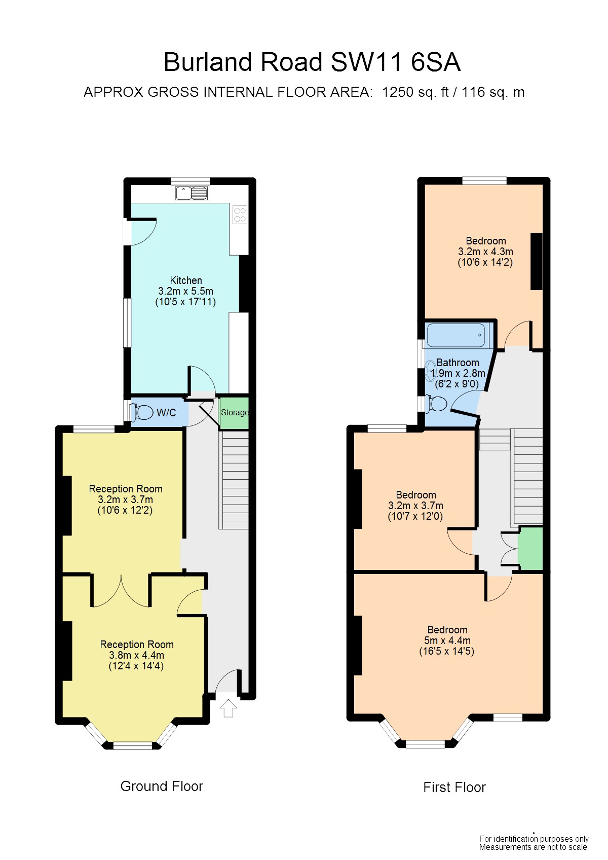 3 Bedrooms Flat to rent in Burland Road, London SW11