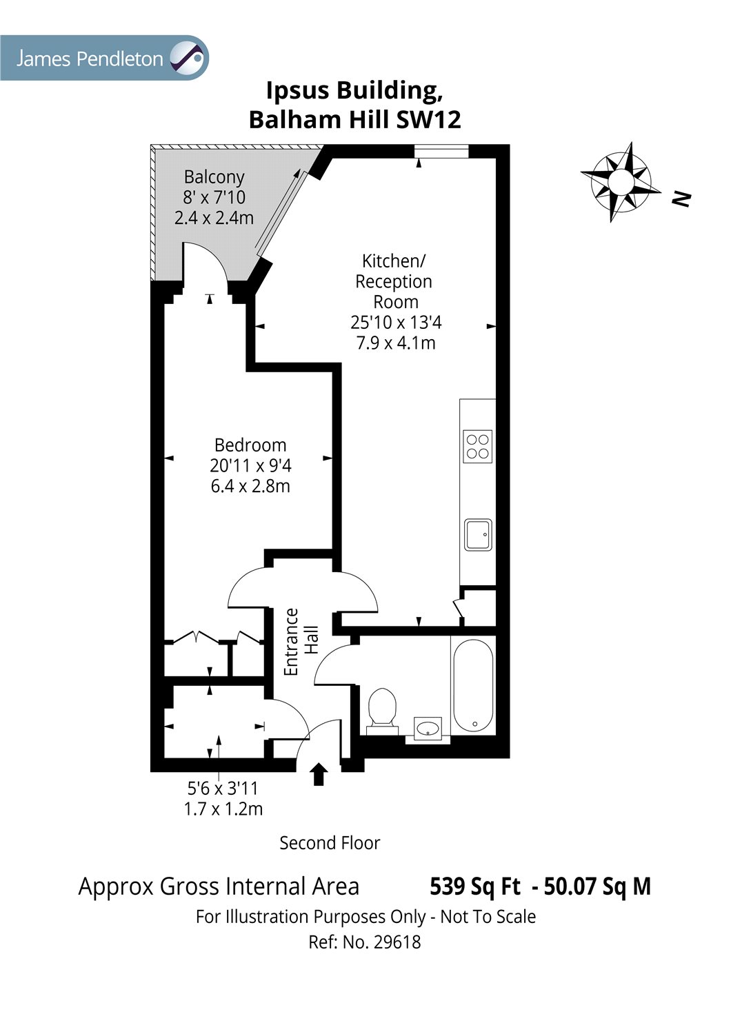 1 Bedrooms Flat to rent in Ipsus Building, 4 Balham Hill, London SW12