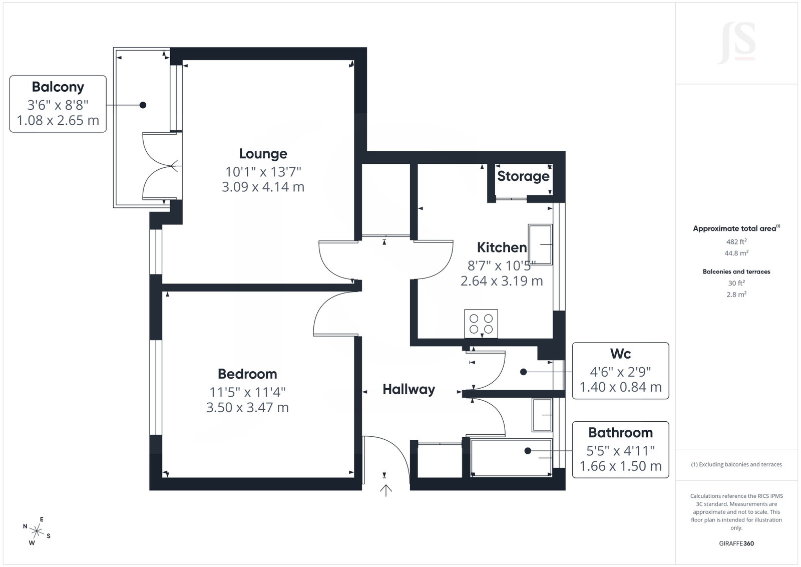 12 Aston House, Freehold Street, Shoreham-by-Sea floorplan