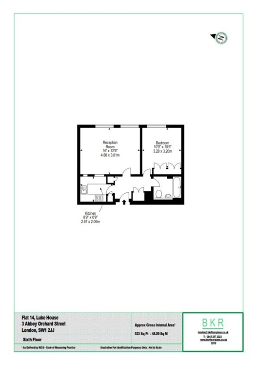 1 Bedrooms Flat to rent in Luke House, 3 Abbey Orchard Street, London SW1P