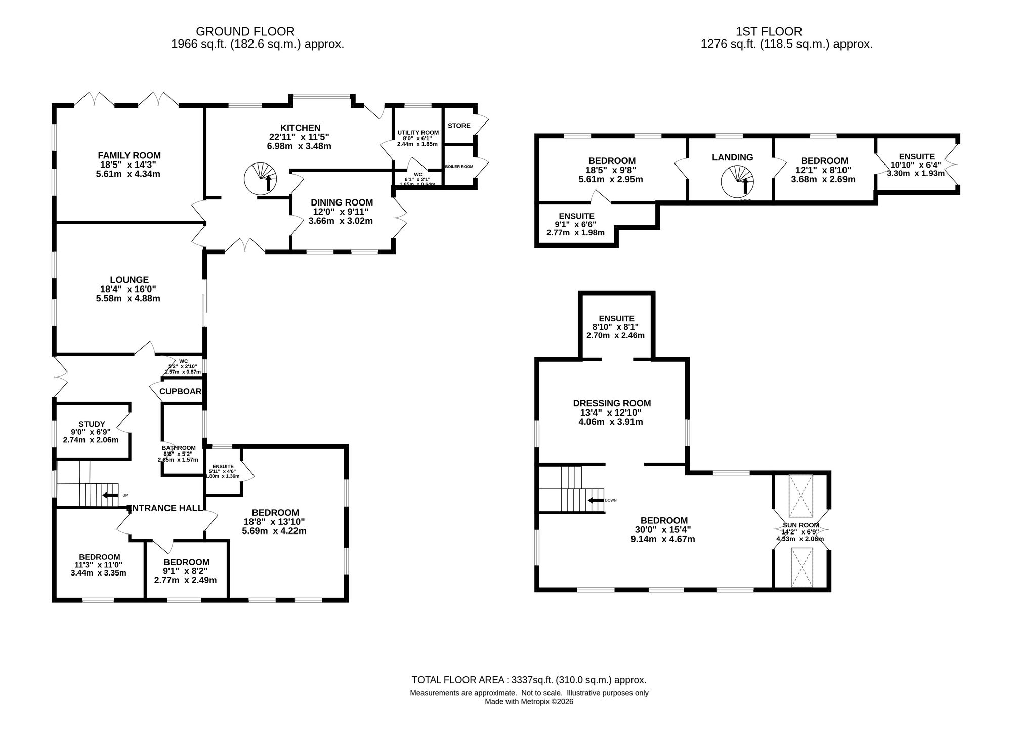 Fiveacres Paddock Hill, Knutsford floorplan