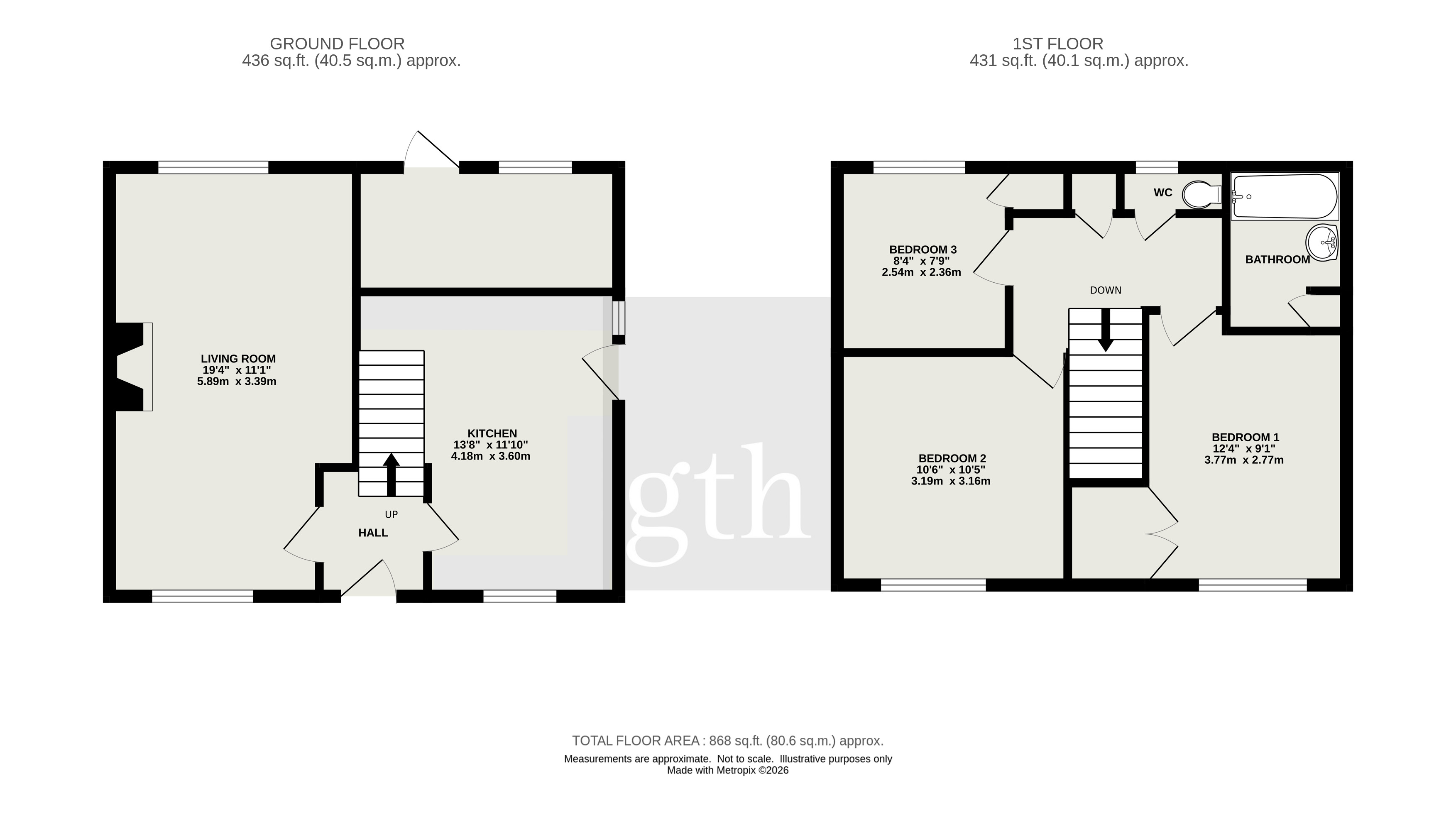 37, Portman Road, Bridgwater floorplan