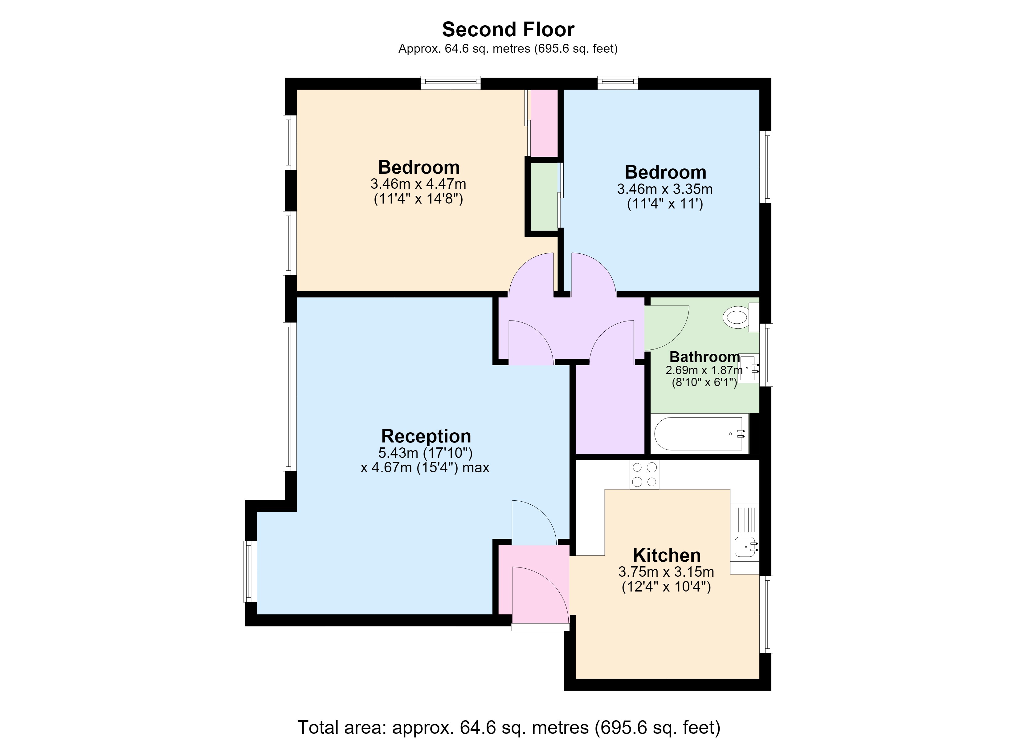 5, Parkside, Blackheath floorplan