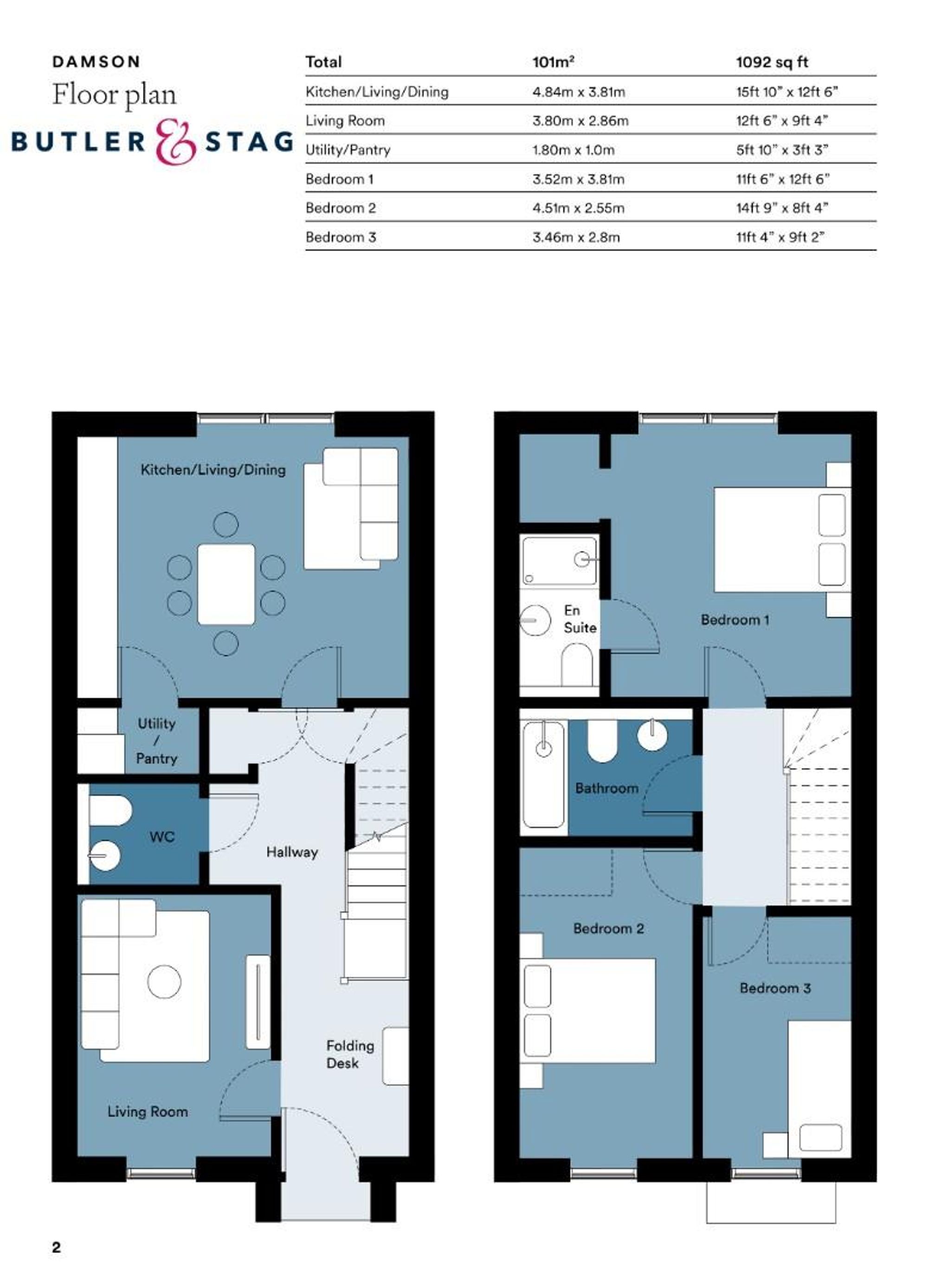 The Damson, Carpenters Yard, Thronwood floorplan