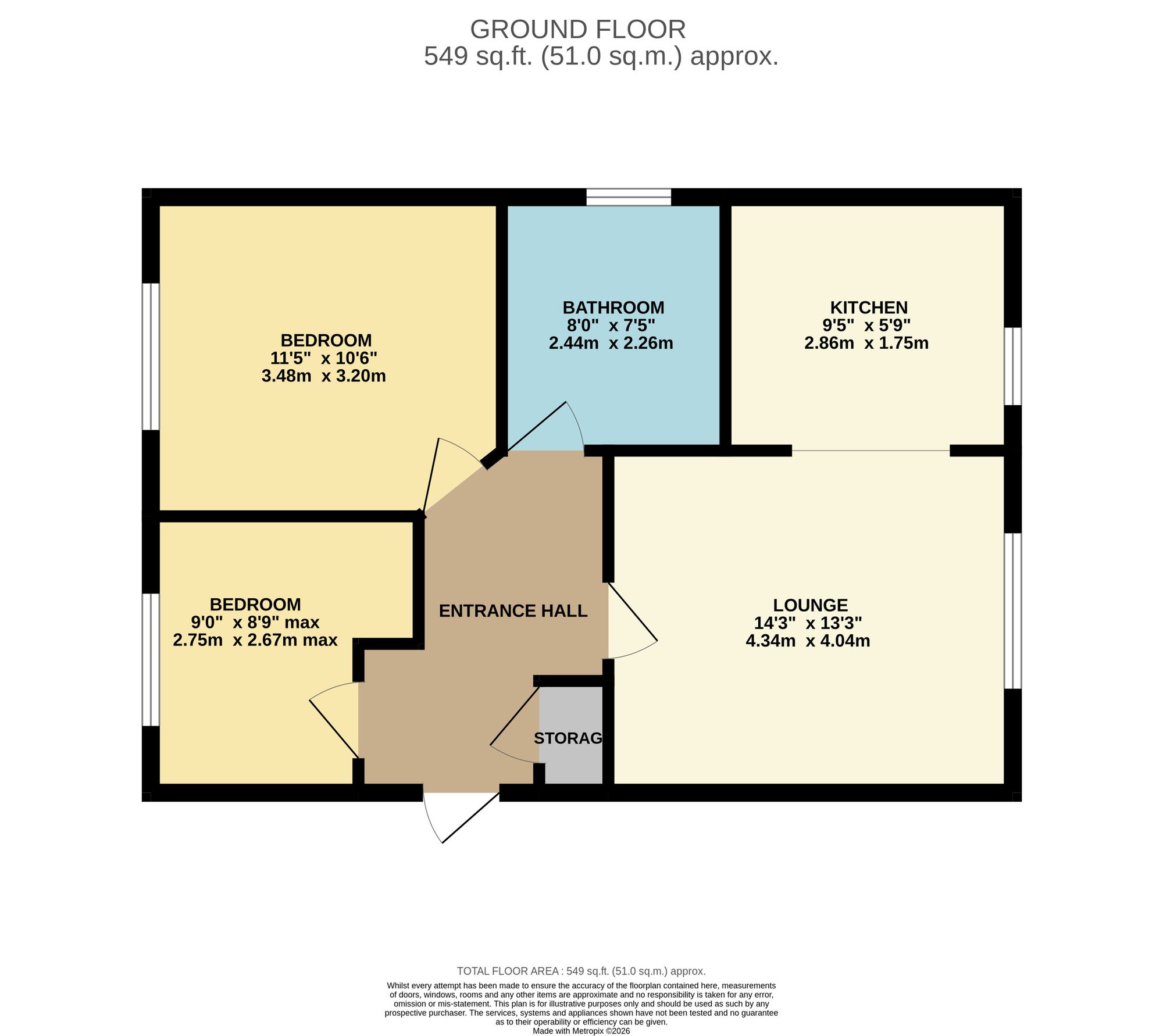 10 Lily Rose Close Chorley Old Road, Bolton floorplan