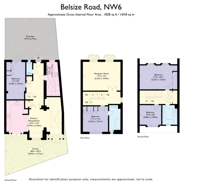 4 Bedrooms  to rent in Belsize Road, London NW6
