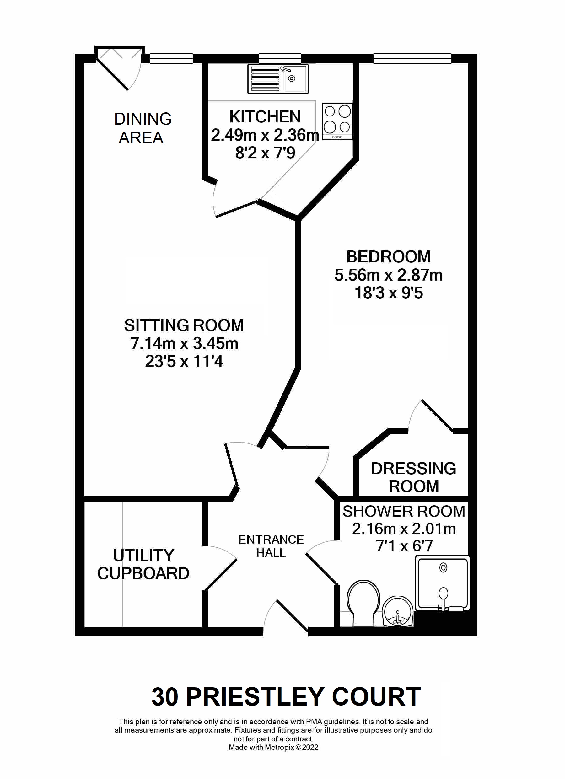30 Priestley Court,, Railway Road, West Yorkshire floorplan
