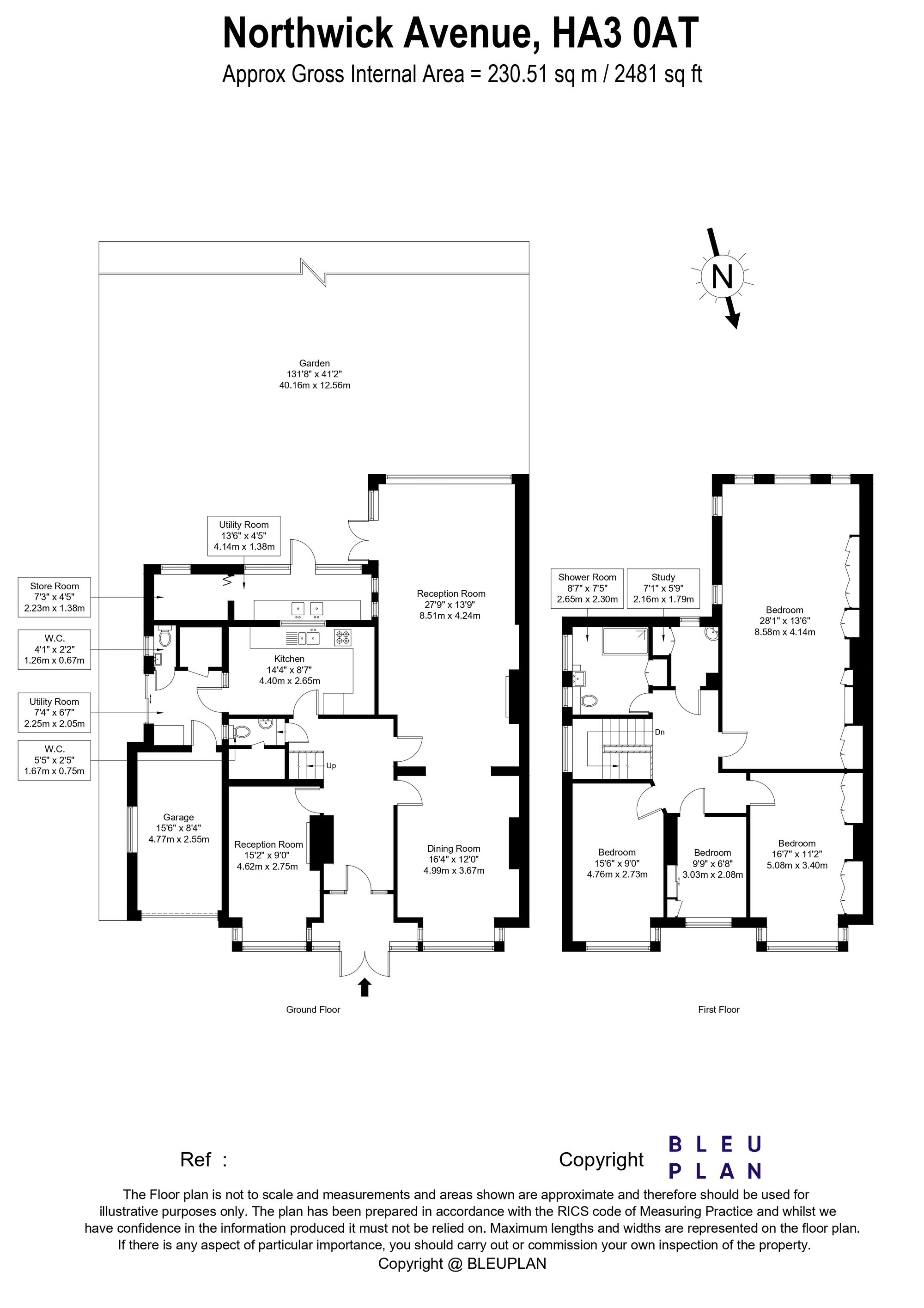 114 Northwick Avenue, Harrow floorplan