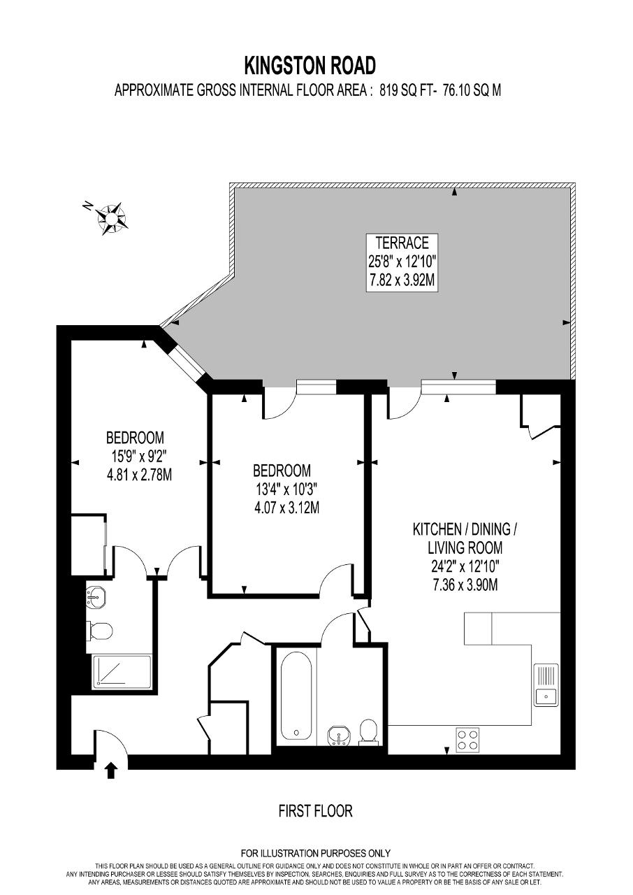 328, Kingston Road, Wimbledon Chase floorplan