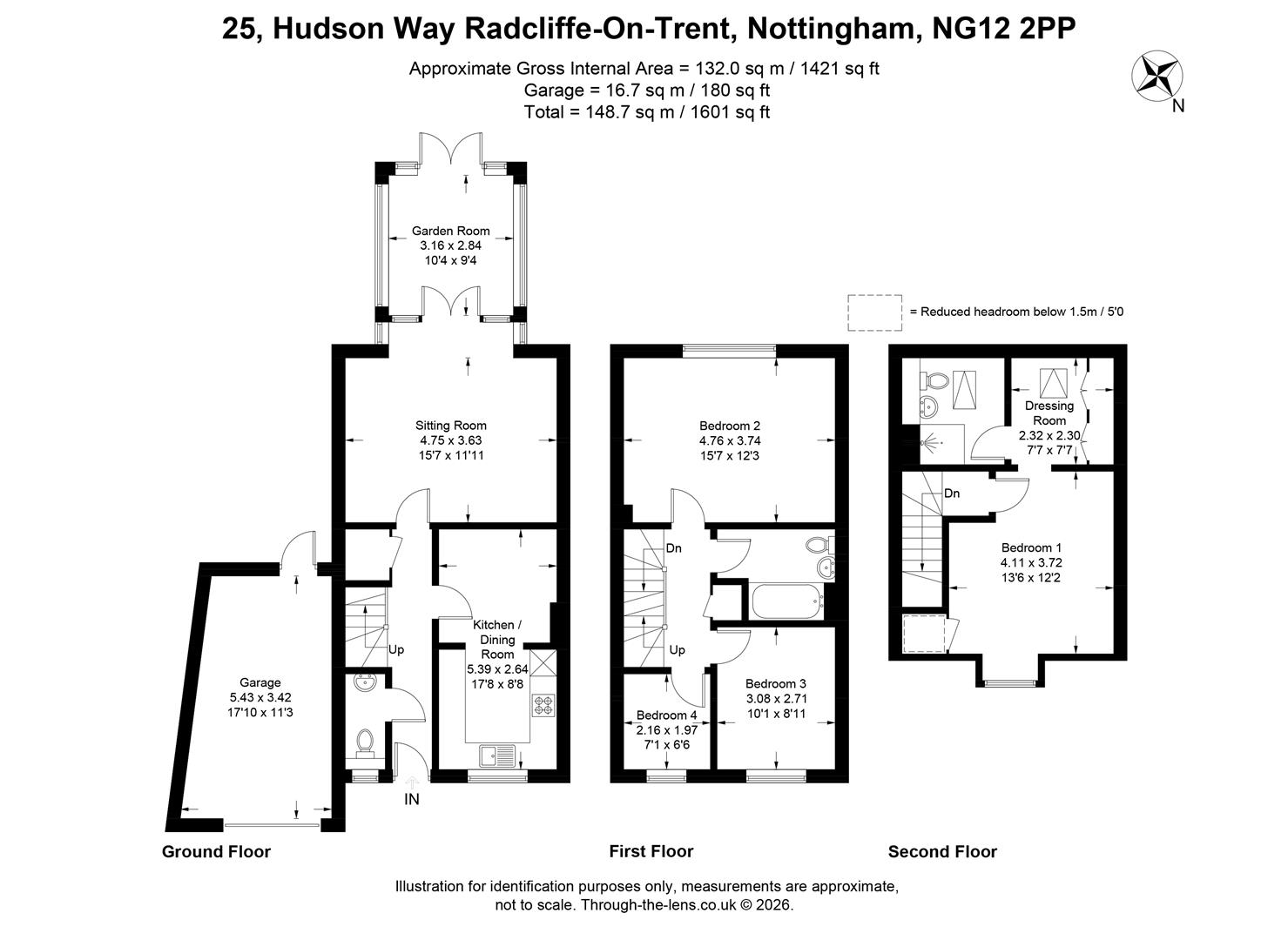 25, Hudson Way, Nottingham floorplan