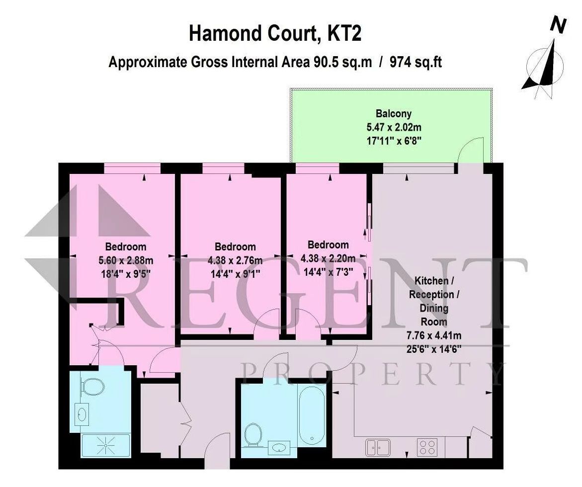 Queenshurst Square, Kingston upon Thames floorplan