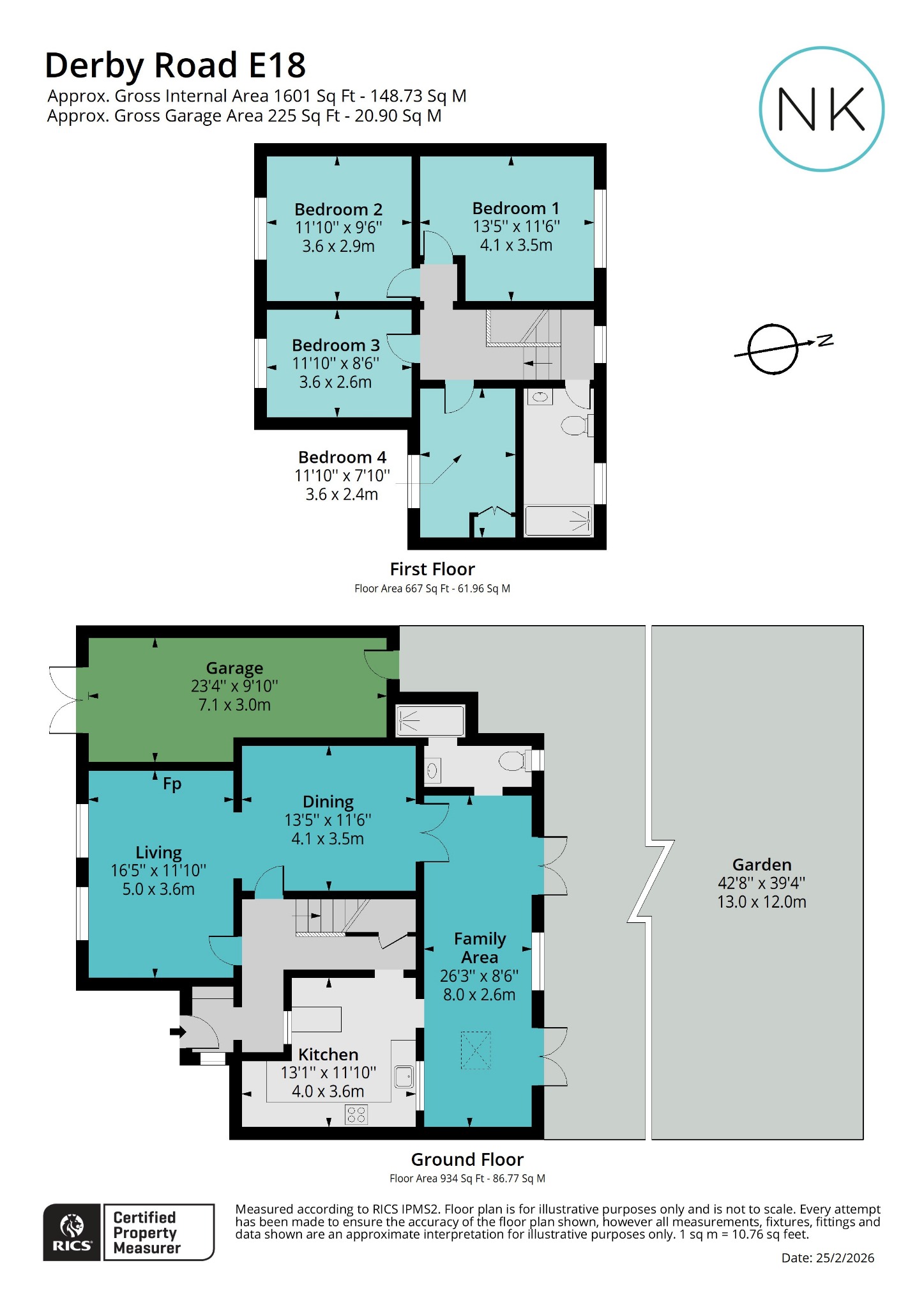 45 Derby Road, South Woodford, London floorplan