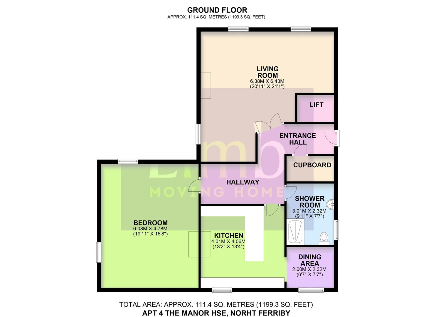 Apartment 4,, The Manor House, North Ferriby floorplan