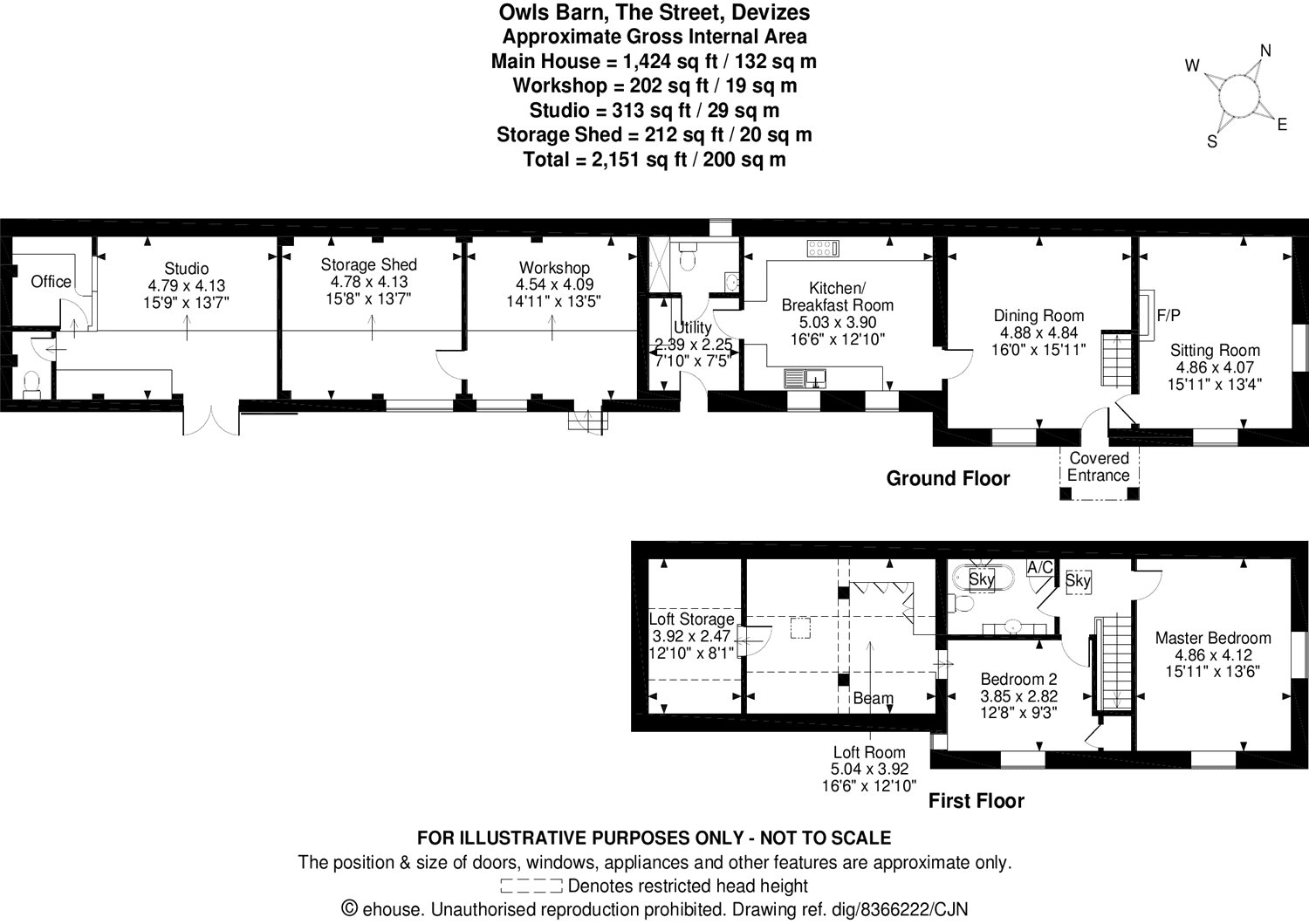 2 bed barn conversion for sale in The Street, Chirton, Devizes