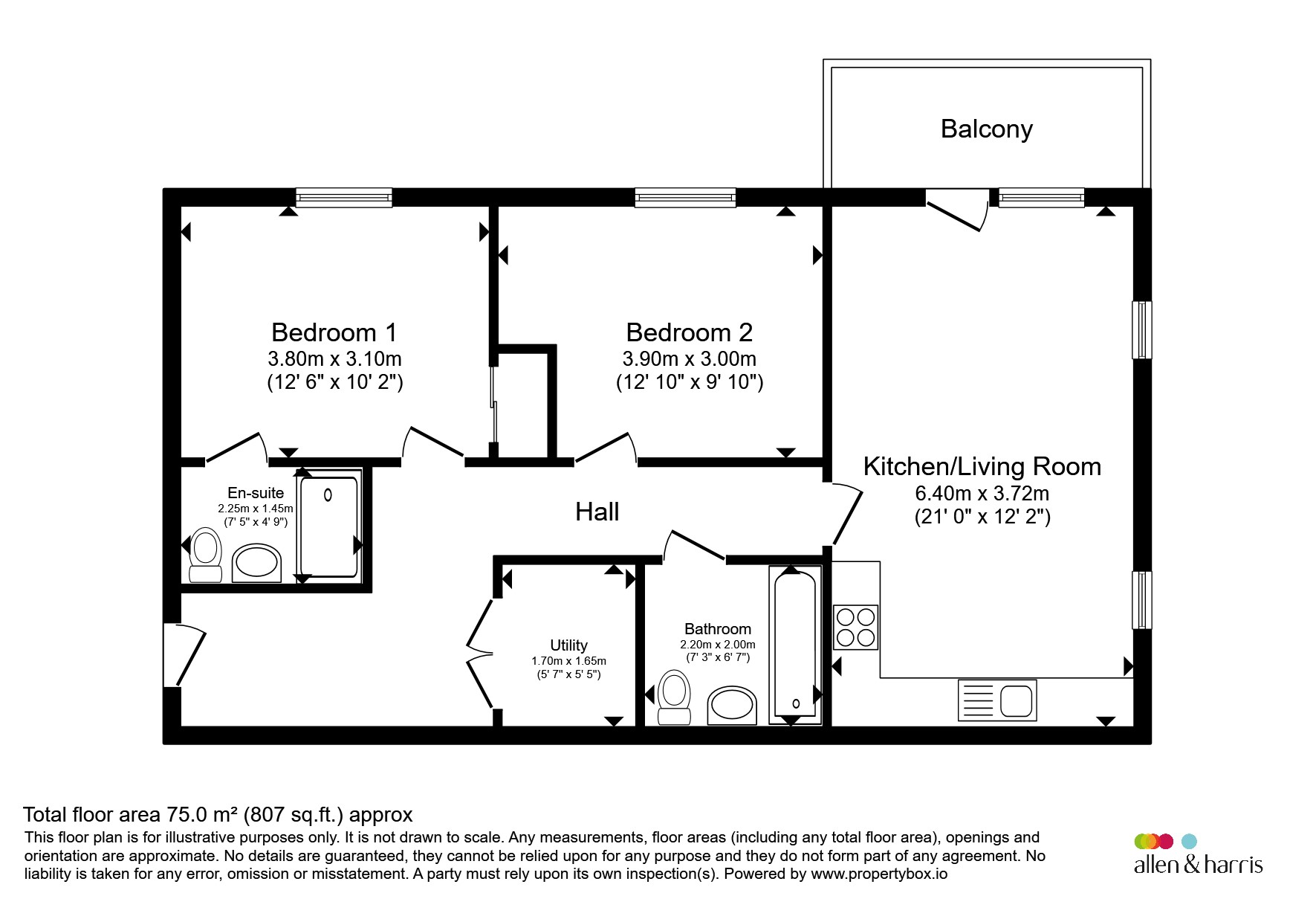 59, Flatts Close, Bristol floorplan