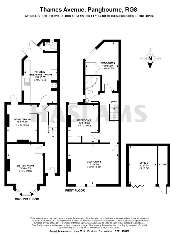 3 Bedrooms Terraced house for sale in Thames Avenue, Pangbourne, Reading RG8