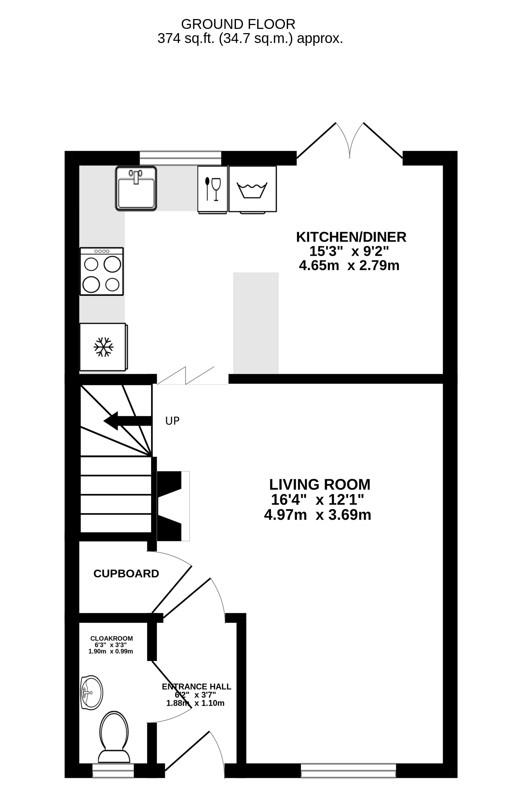 33, Bradestones Way, Eastington floorplan