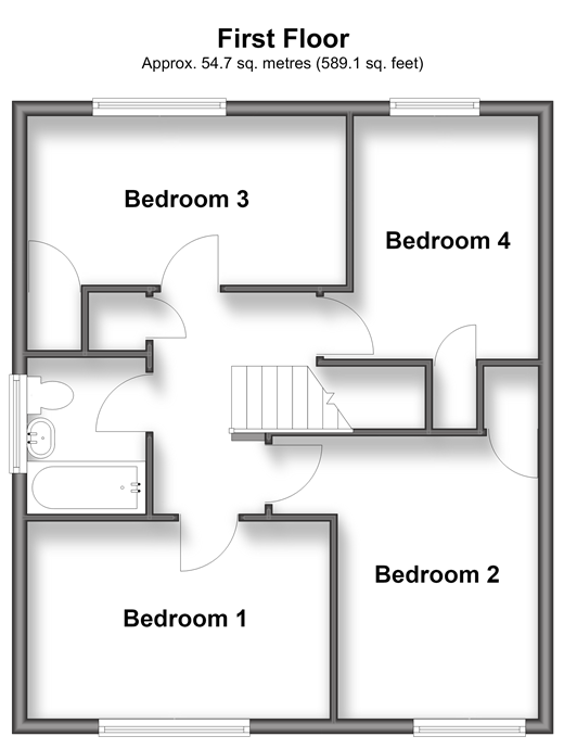 Solent Gardens, Freshwater floorplan