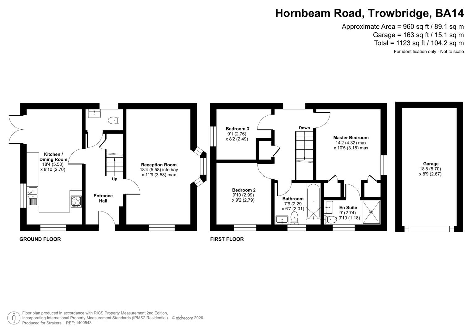 1, Hornbeam Road, Trowbridge floorplan