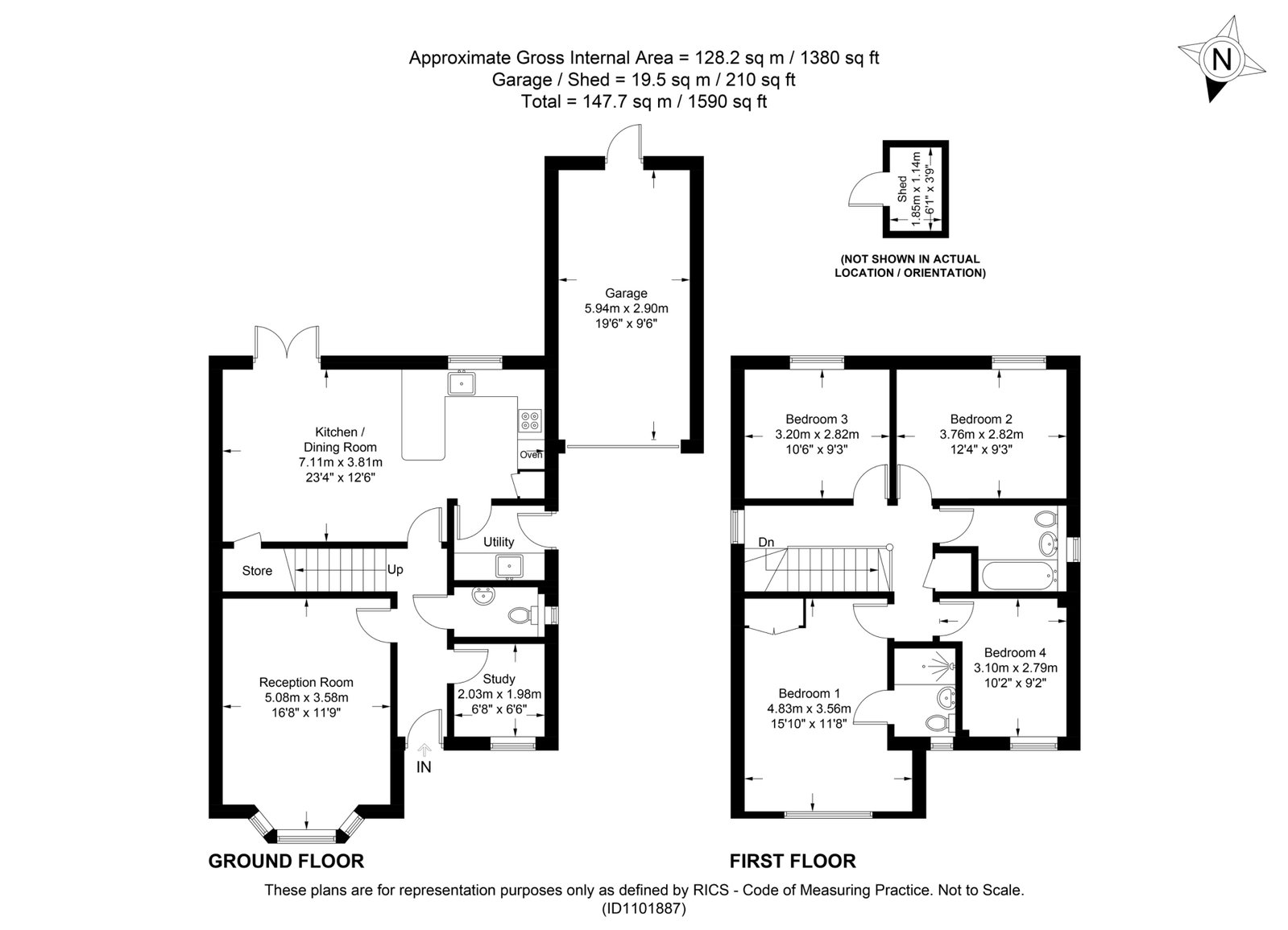 84, Goswell Square, Alton floorplan