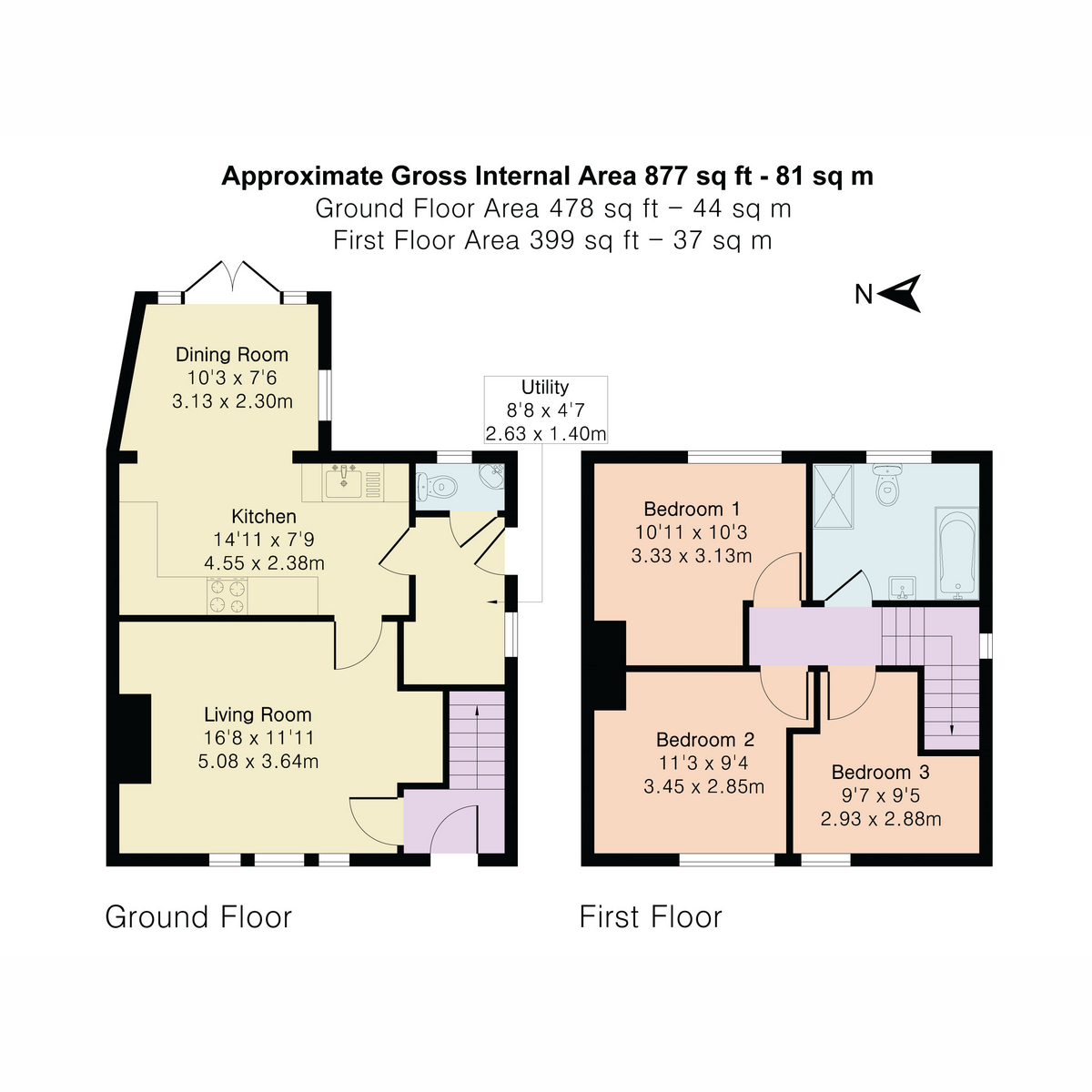 18, Canning Crescent, Oxford floorplan