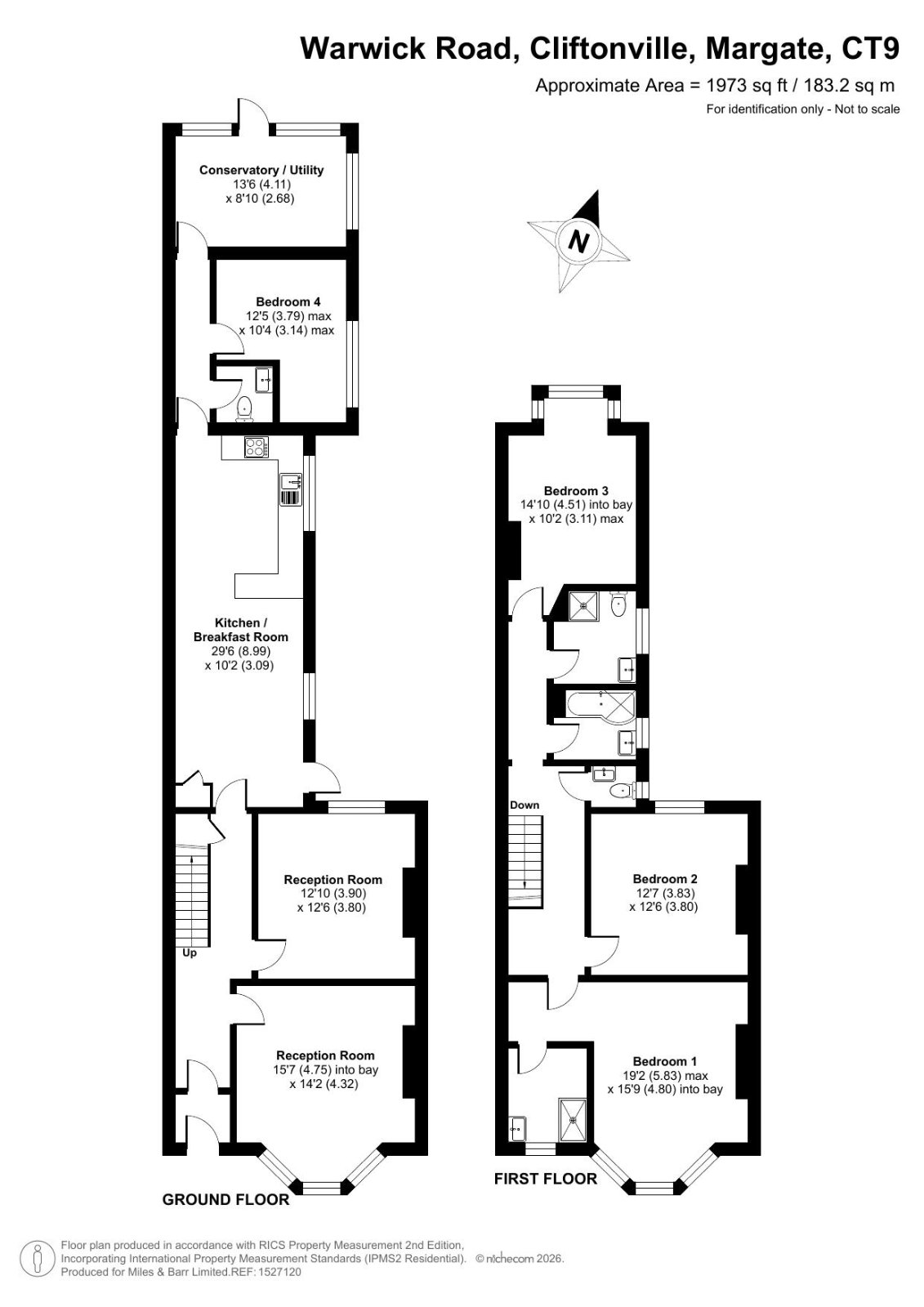 13, Warwick Road, Margate floorplan
