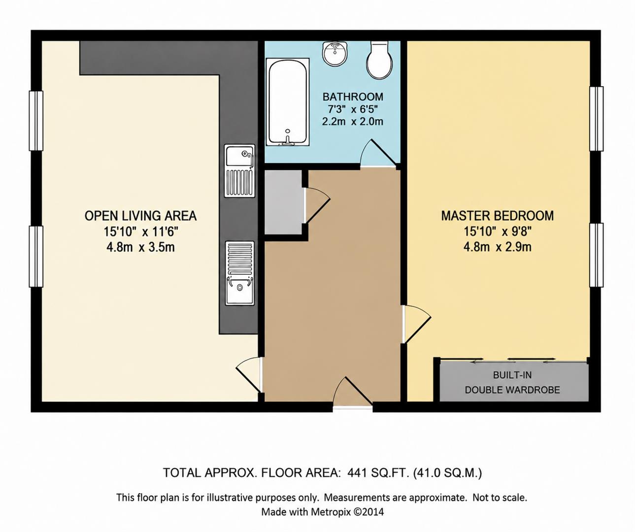 Flat 14, Elizabeth House, Elizabeth Drive, Banstead floorplan