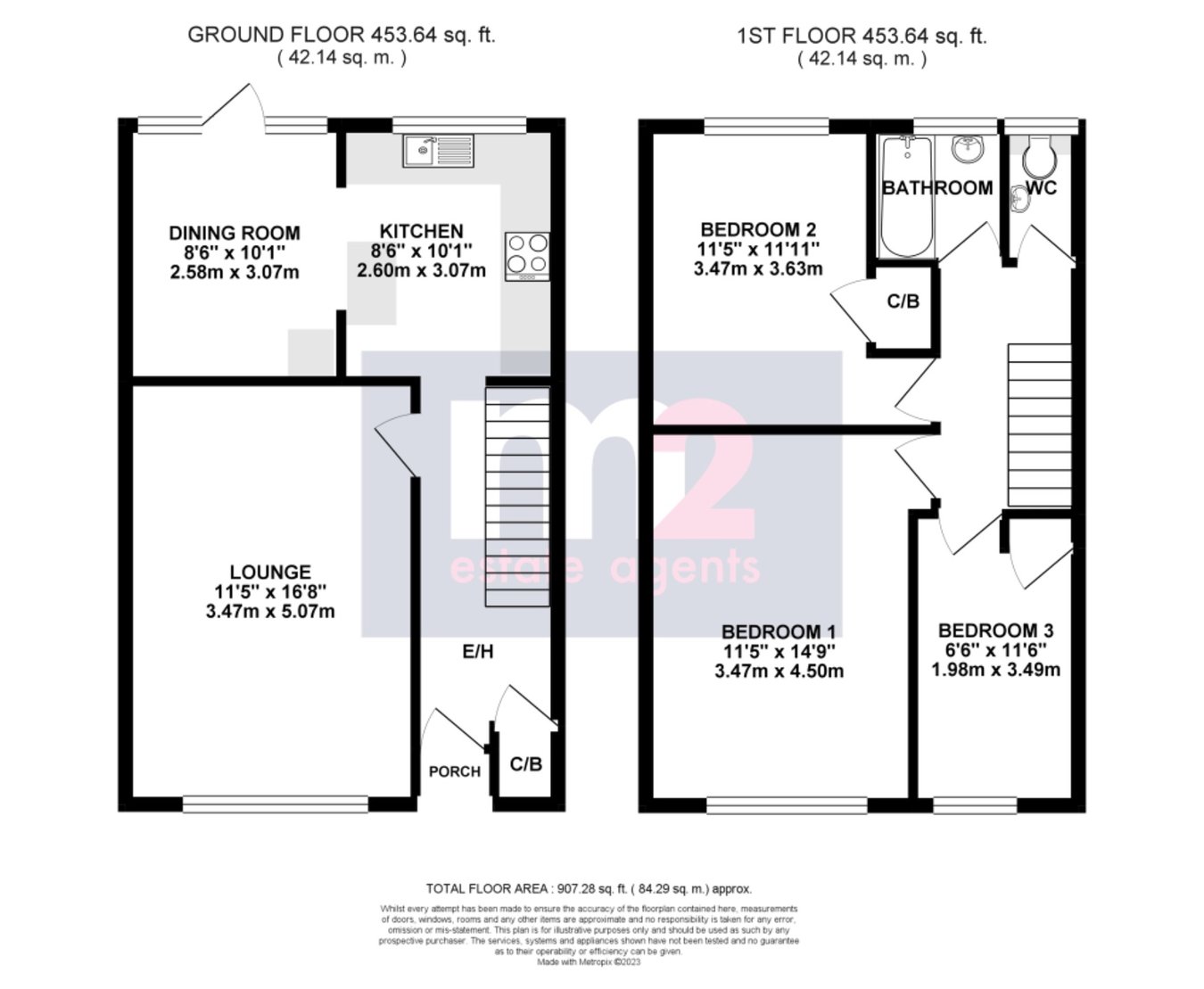 14, Four Ash Court, Usk floorplan