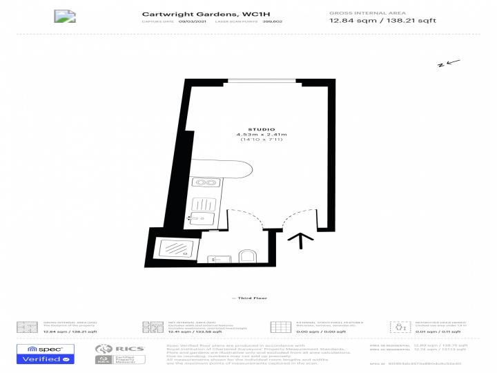 Flat 5, 44 Cartwright Gardens, Greater London floorplan