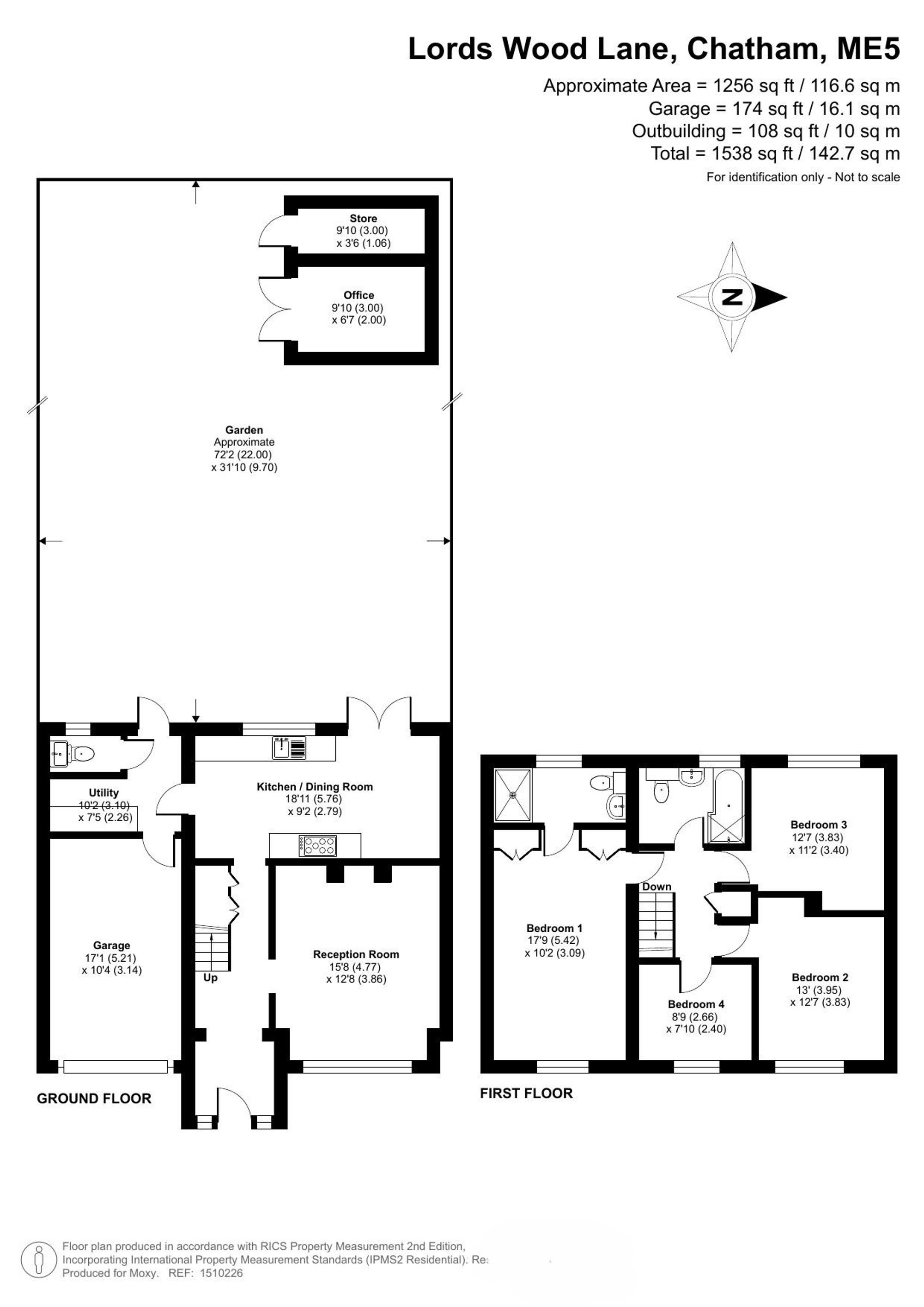 434 Lords Wood Lane, Chatham floorplan