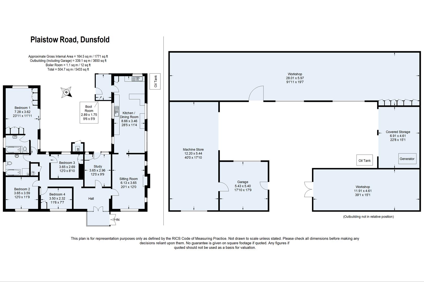 North View, Plaistow Road, Dunsfold floorplan