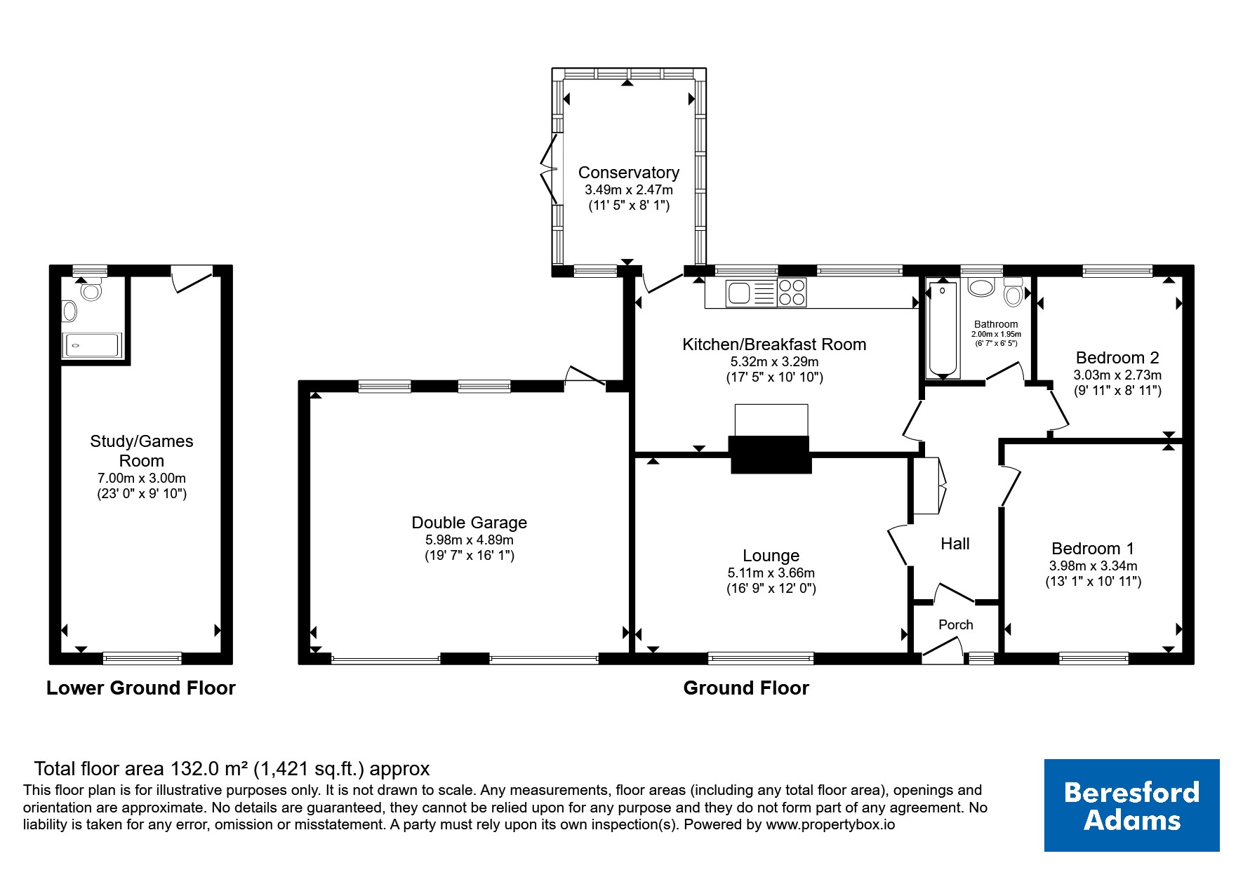 34, Llanelian Heights, Colwyn Bay floorplan