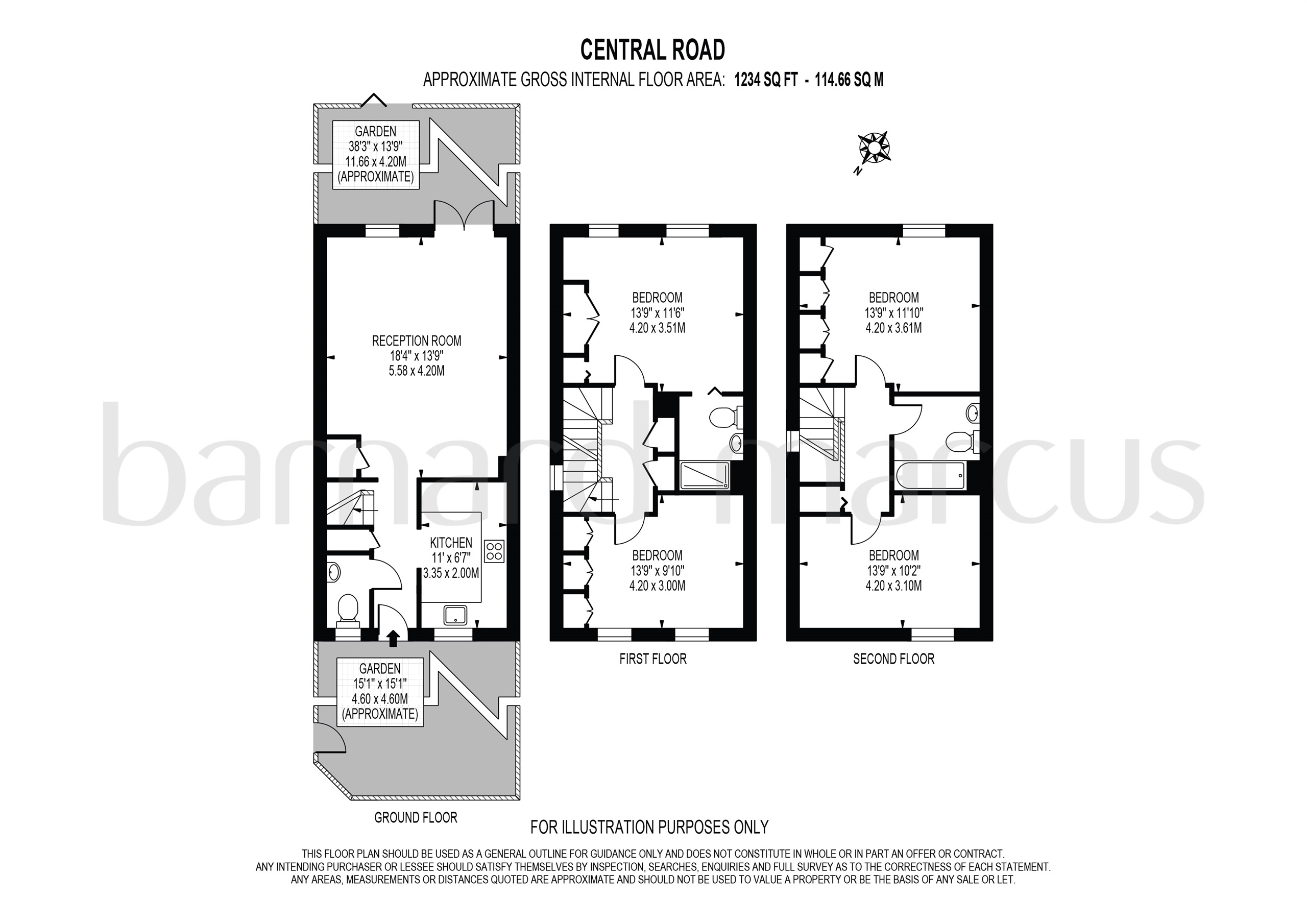 4 Bedrooms Town house for sale in Central Road, Morden SM4