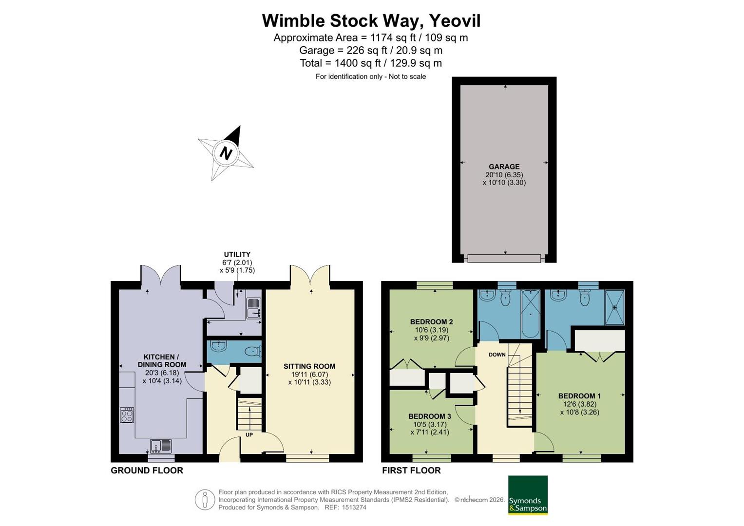 16, Wimble Stock Way, Yeovil floorplan