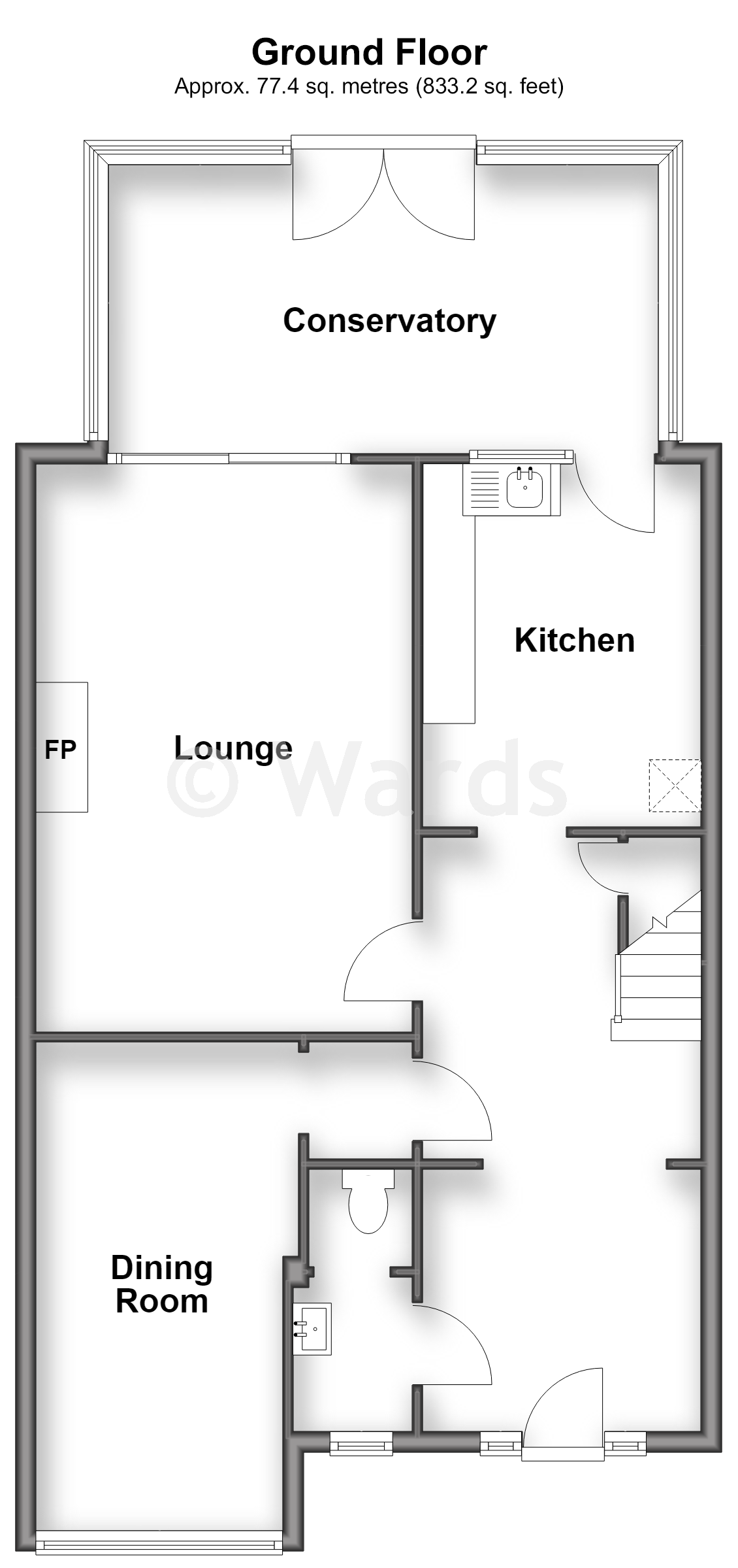 Oak Lodge, Downs Road, Dover floorplan