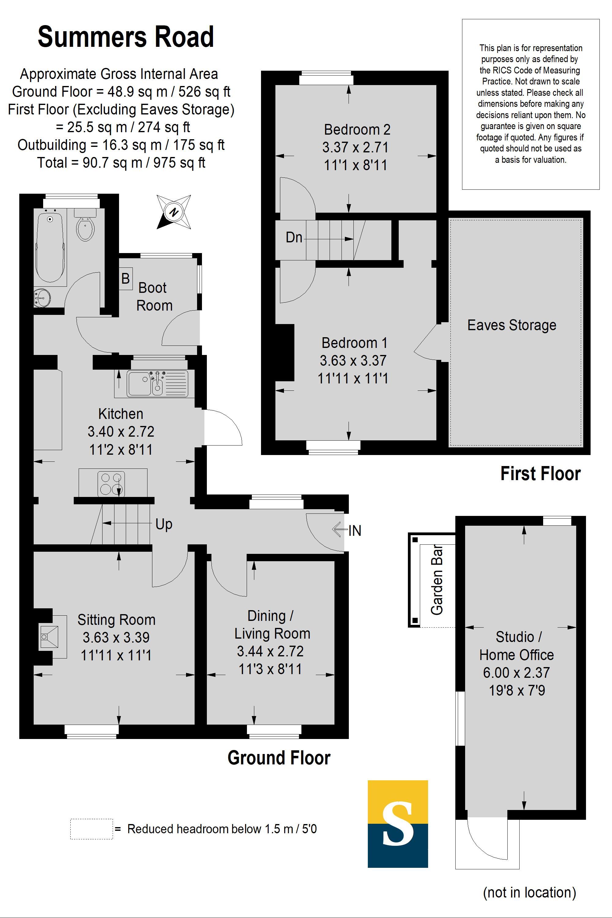 72 Summers Road, Godalming floorplan