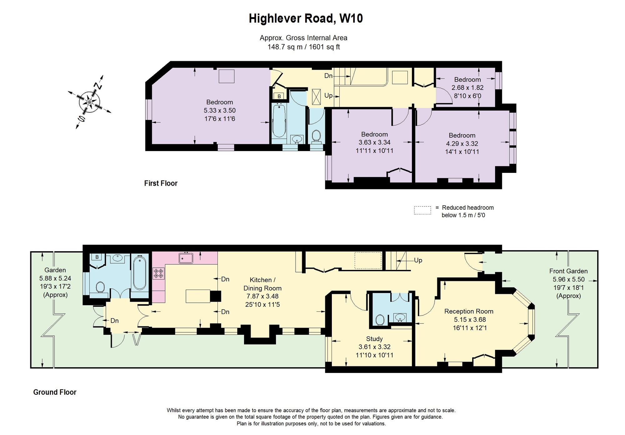 101 Highlever Road, London floorplan