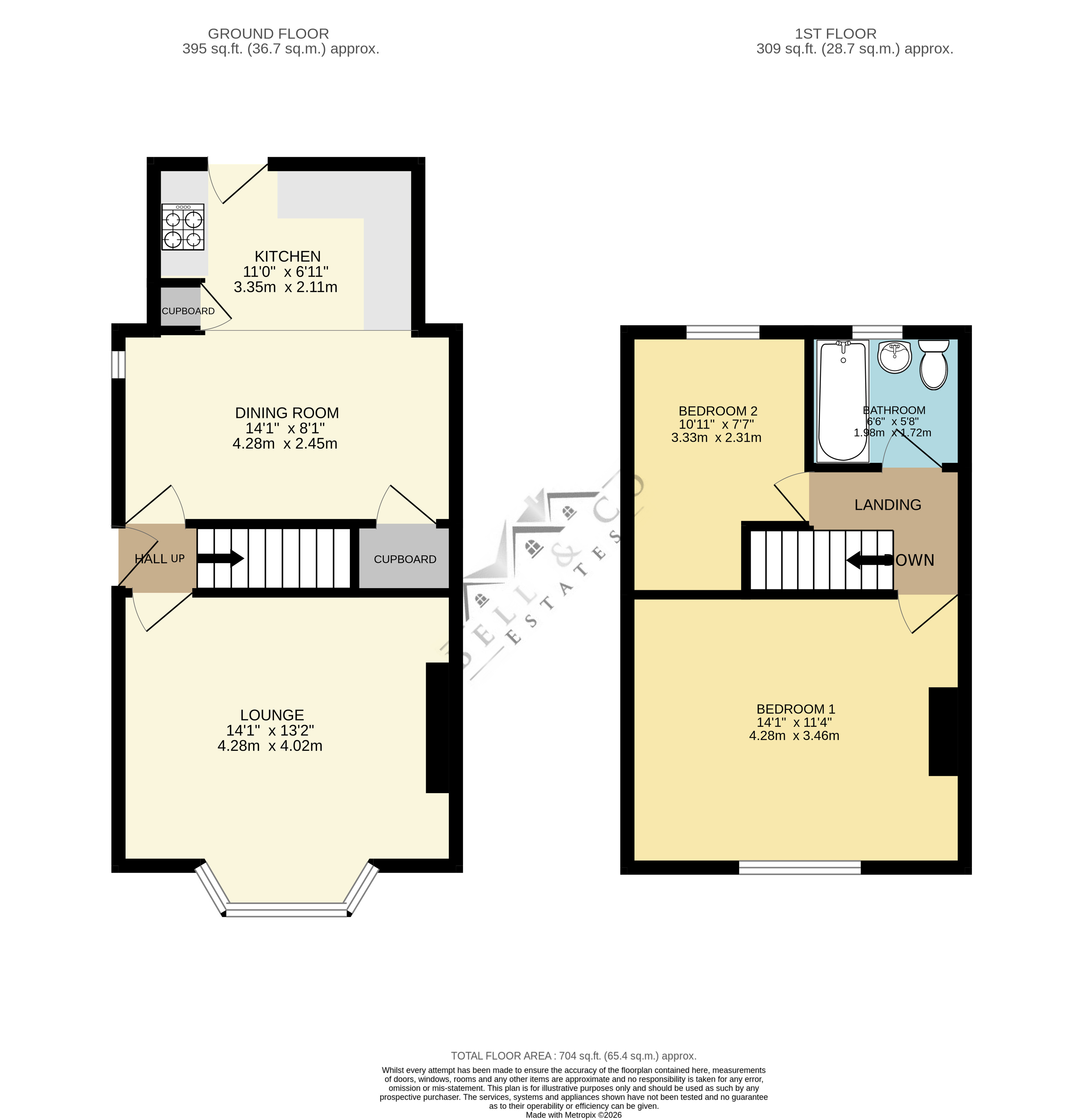 45, Shaldon Grove, Sheffield floorplan
