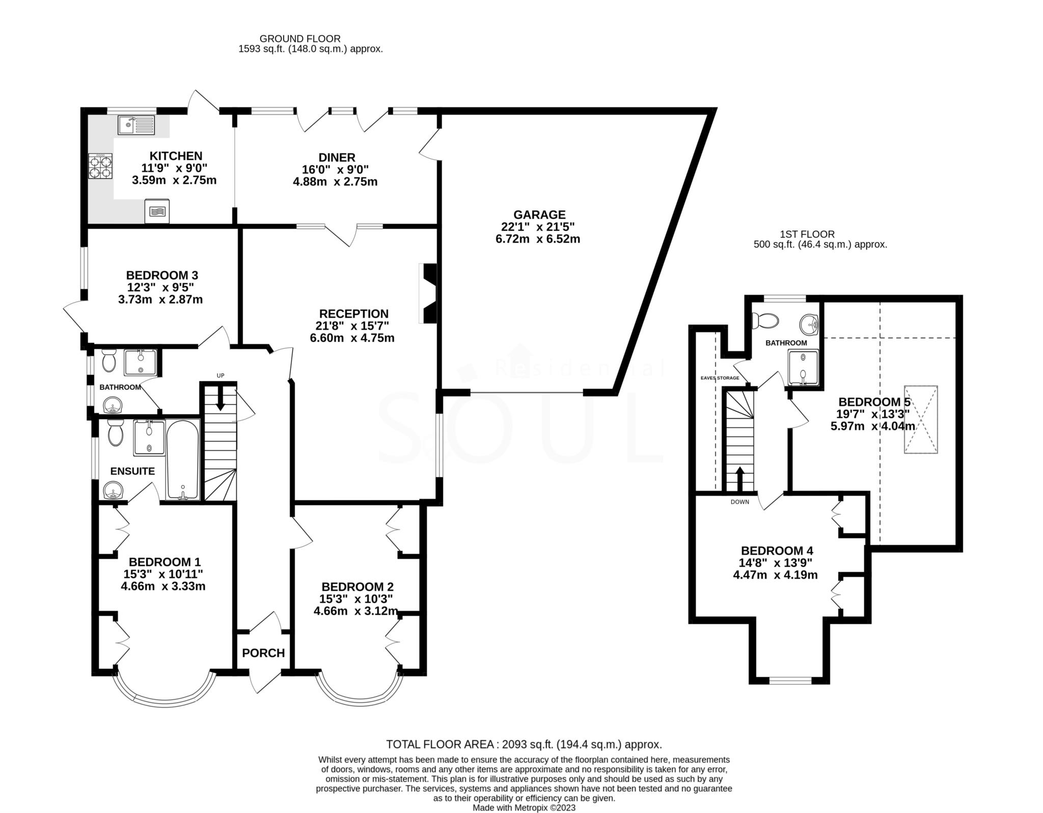 12, Woodside Close, Surbiton floorplan