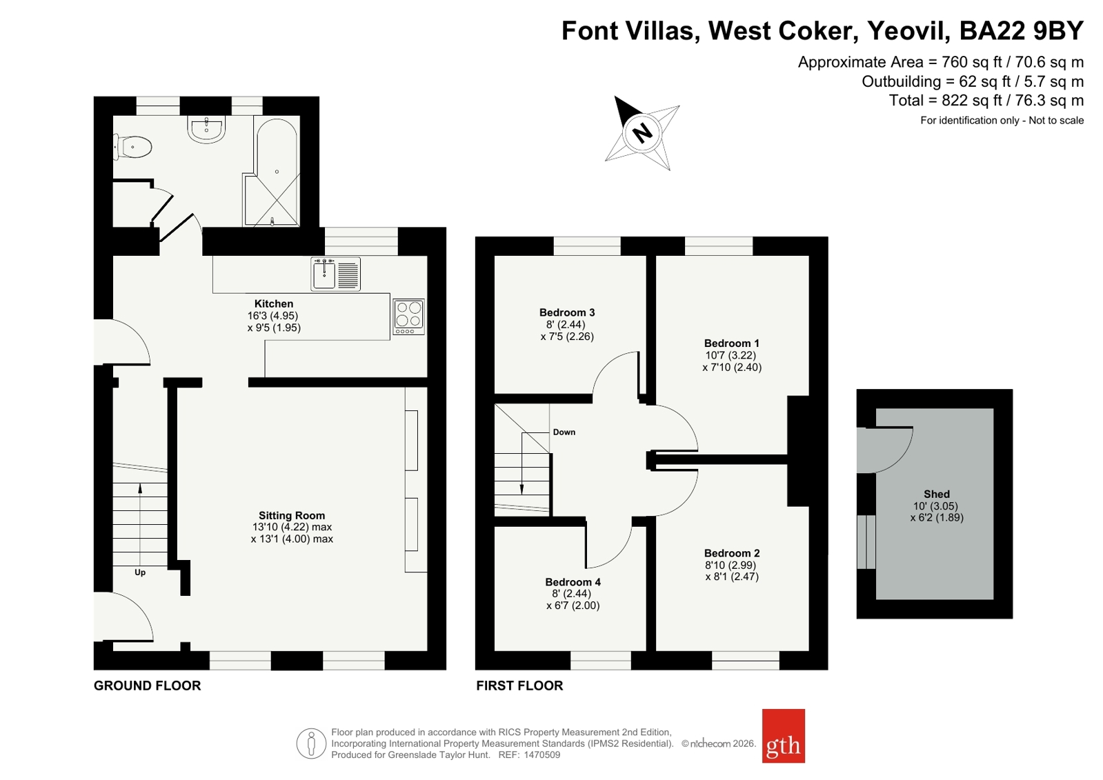 36, Font Villas, Yeovil floorplan