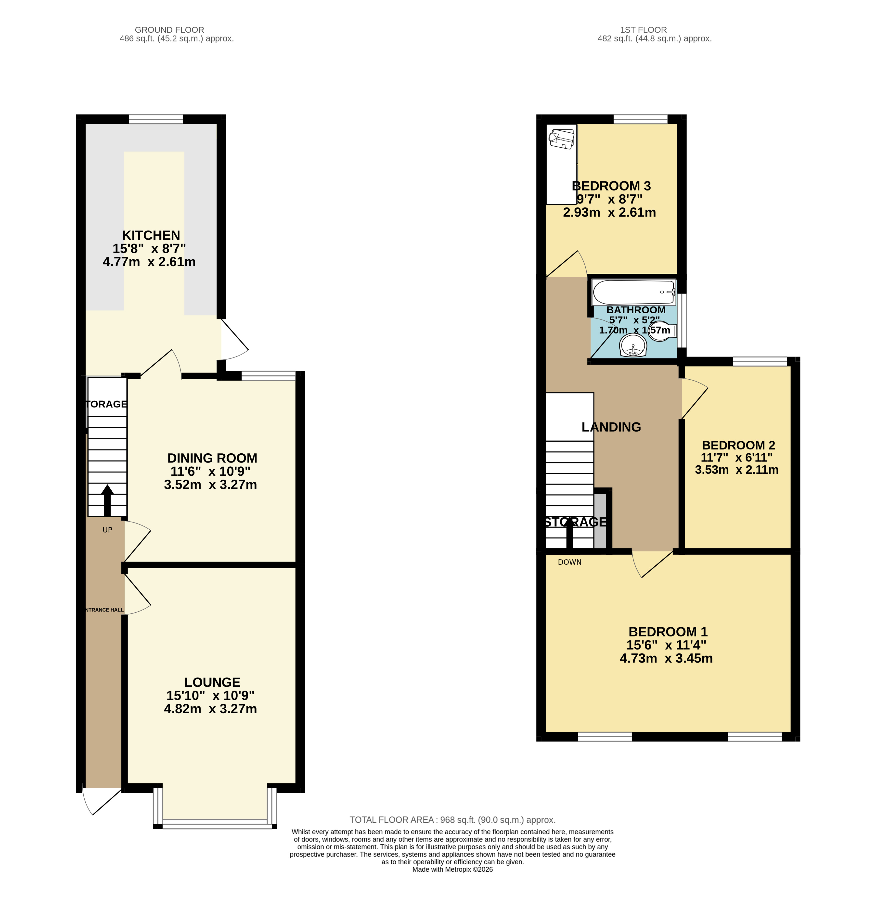48, Russell Rise, Luton floorplan