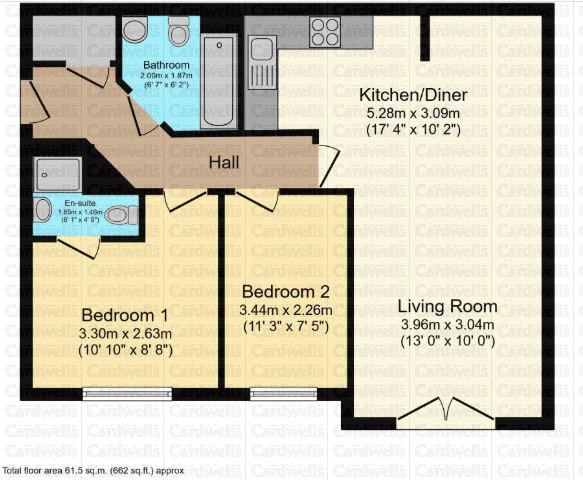 Astley Brook Close, Bolton floorplan